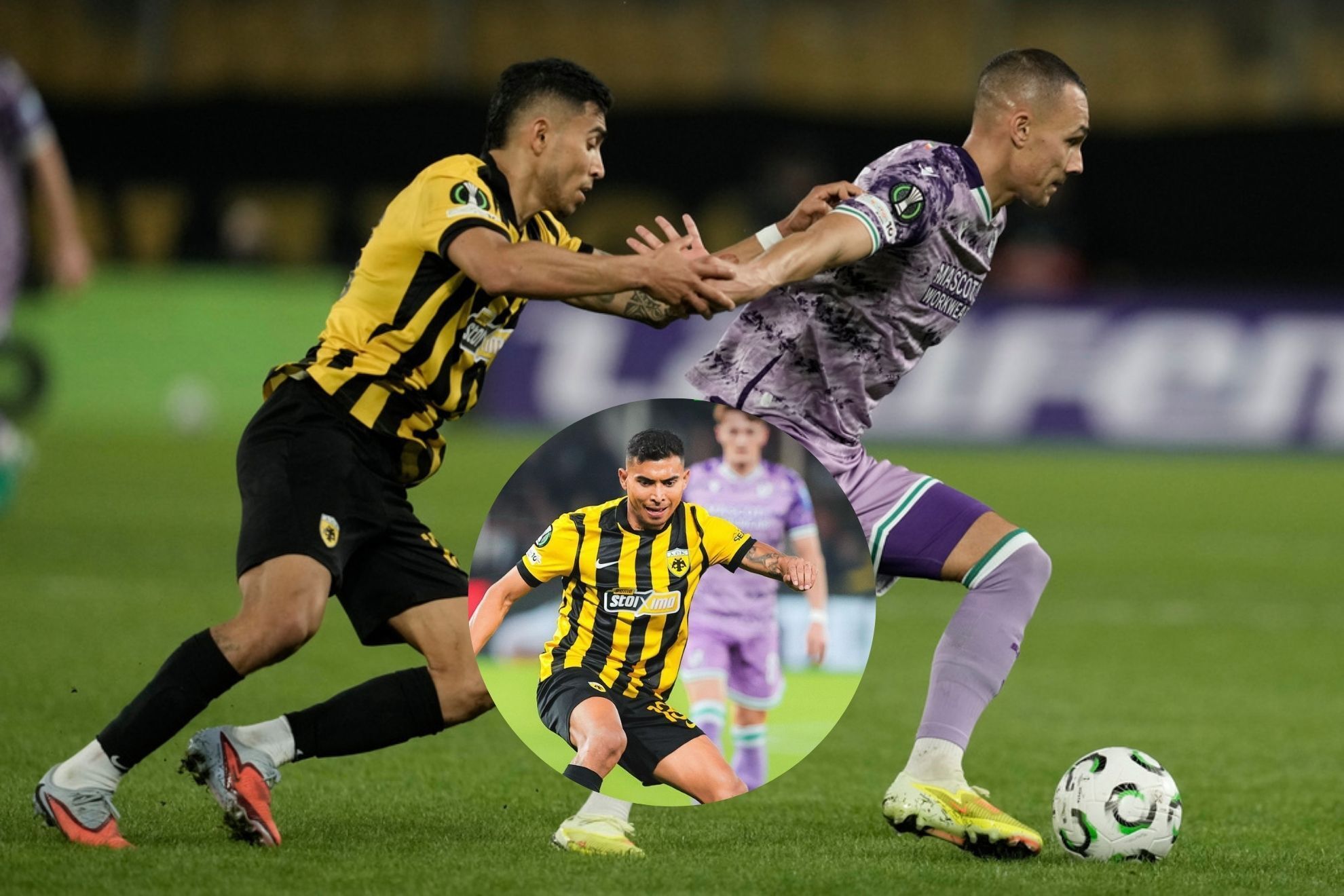 Goles y Resumen AEK Atenas vs Shamrock Rovers: Orbel�n Pineda brilla pese al empate en la Conference League