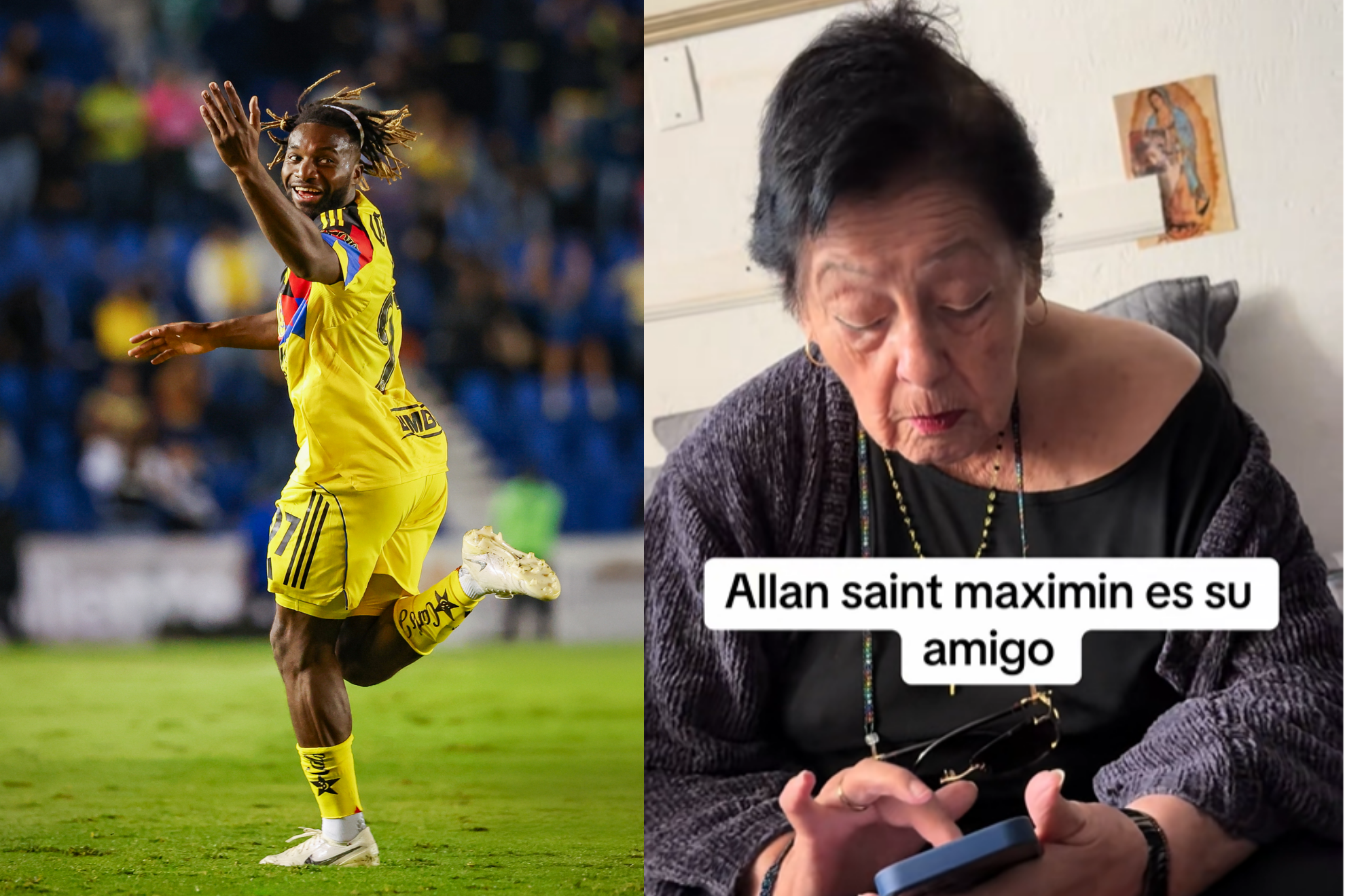 Saint-Maximin conmueve y se gana m�s a la afici�n gracias a abuelita seguidora del Am�rica