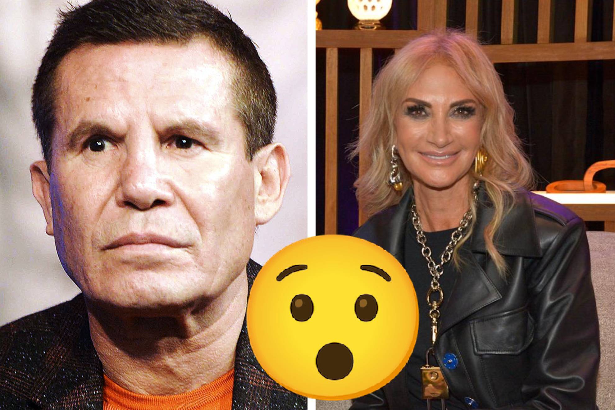 Julio C�sar Ch�vez con Adela Micha.