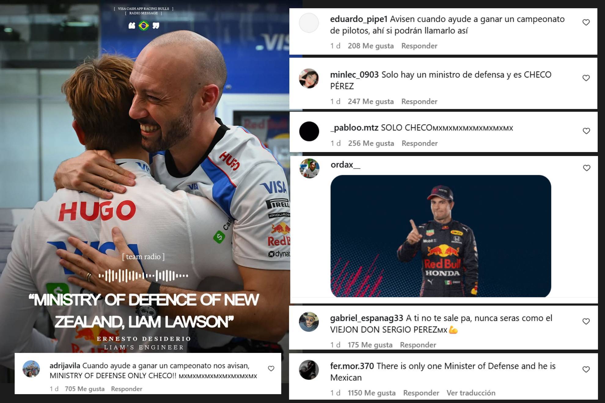 Algunos de los comentarios despu�s de que le llamaran 'ministro de defensa' a Liam Lawson