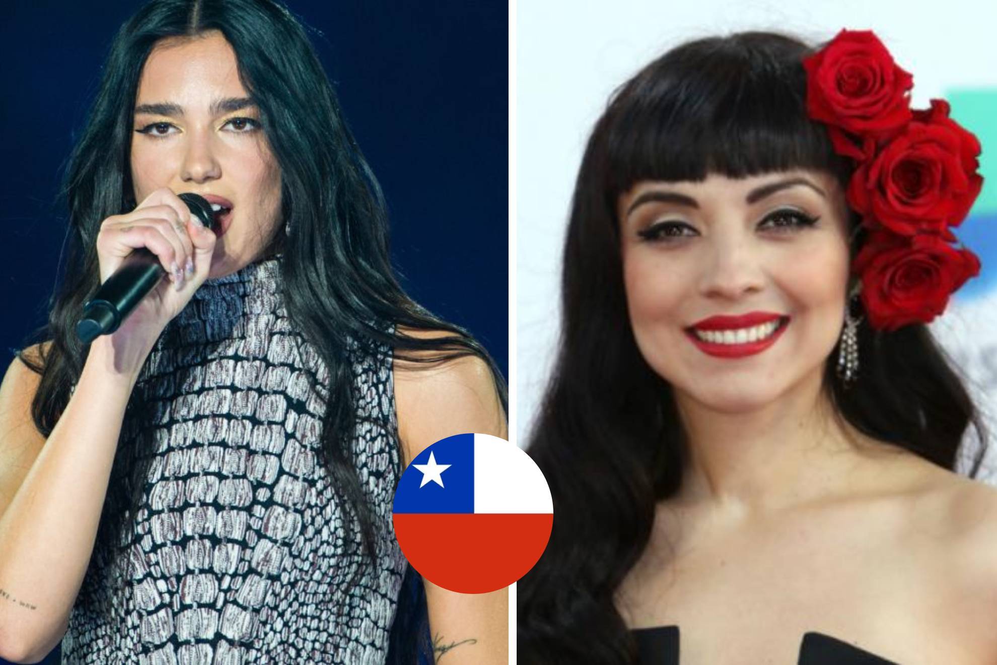 Dua Lipa canta canci�n de Mon Laferte en Chle.