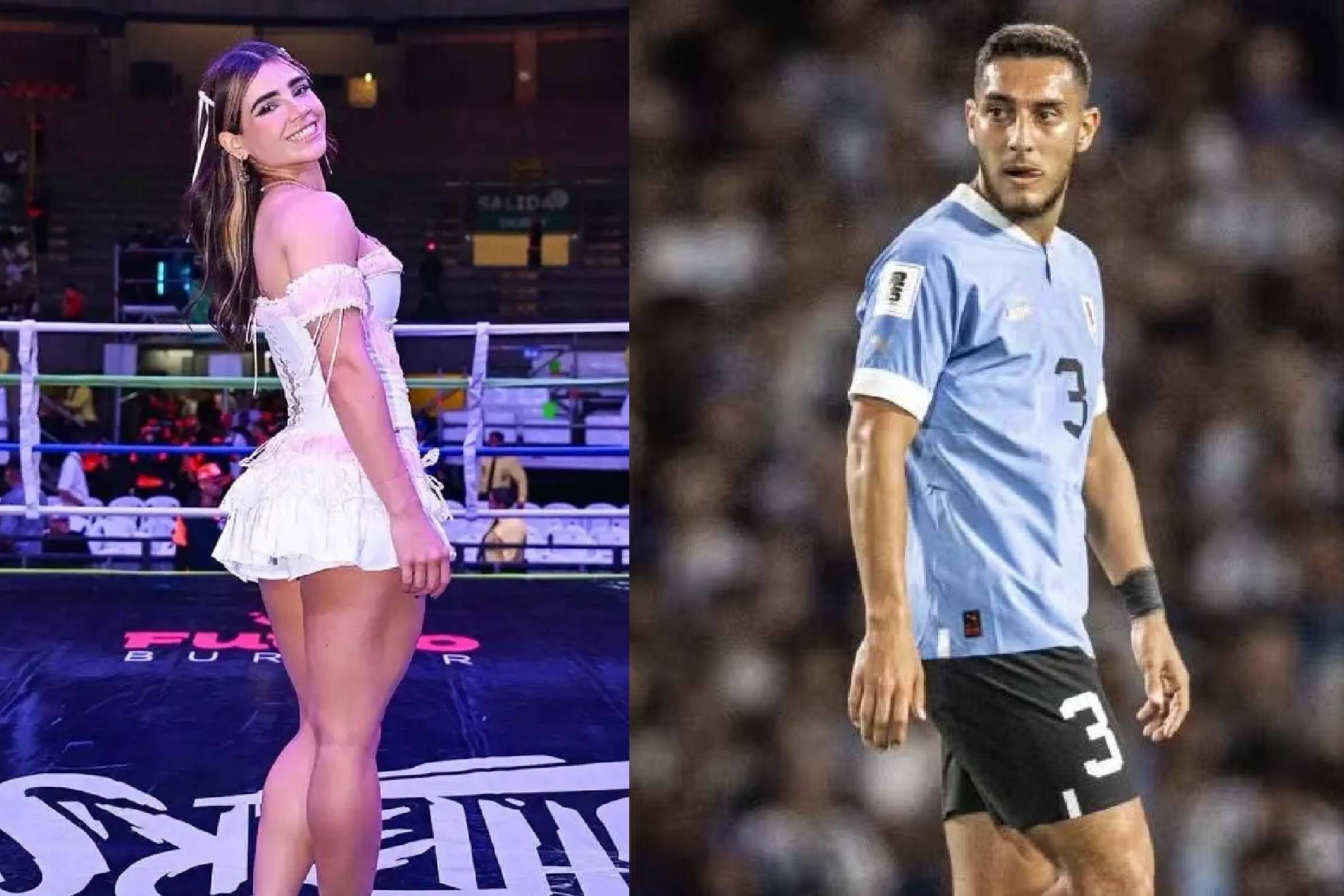 Alana Flores le da la espalda a Sebasti�n C�ceres previo al M�xico vs Uruguay