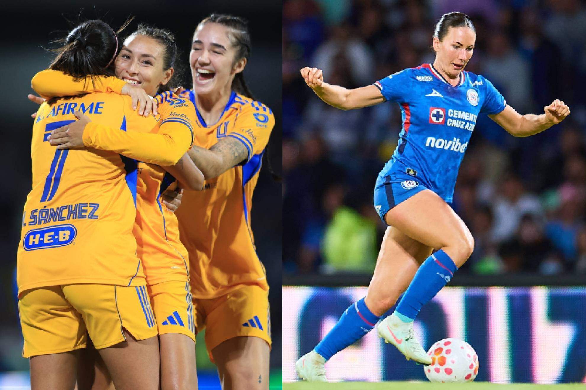 Cruz Azul Femenil y Tigres Femenil empataron en la Ida de las Semifinales del Apertura 2025.