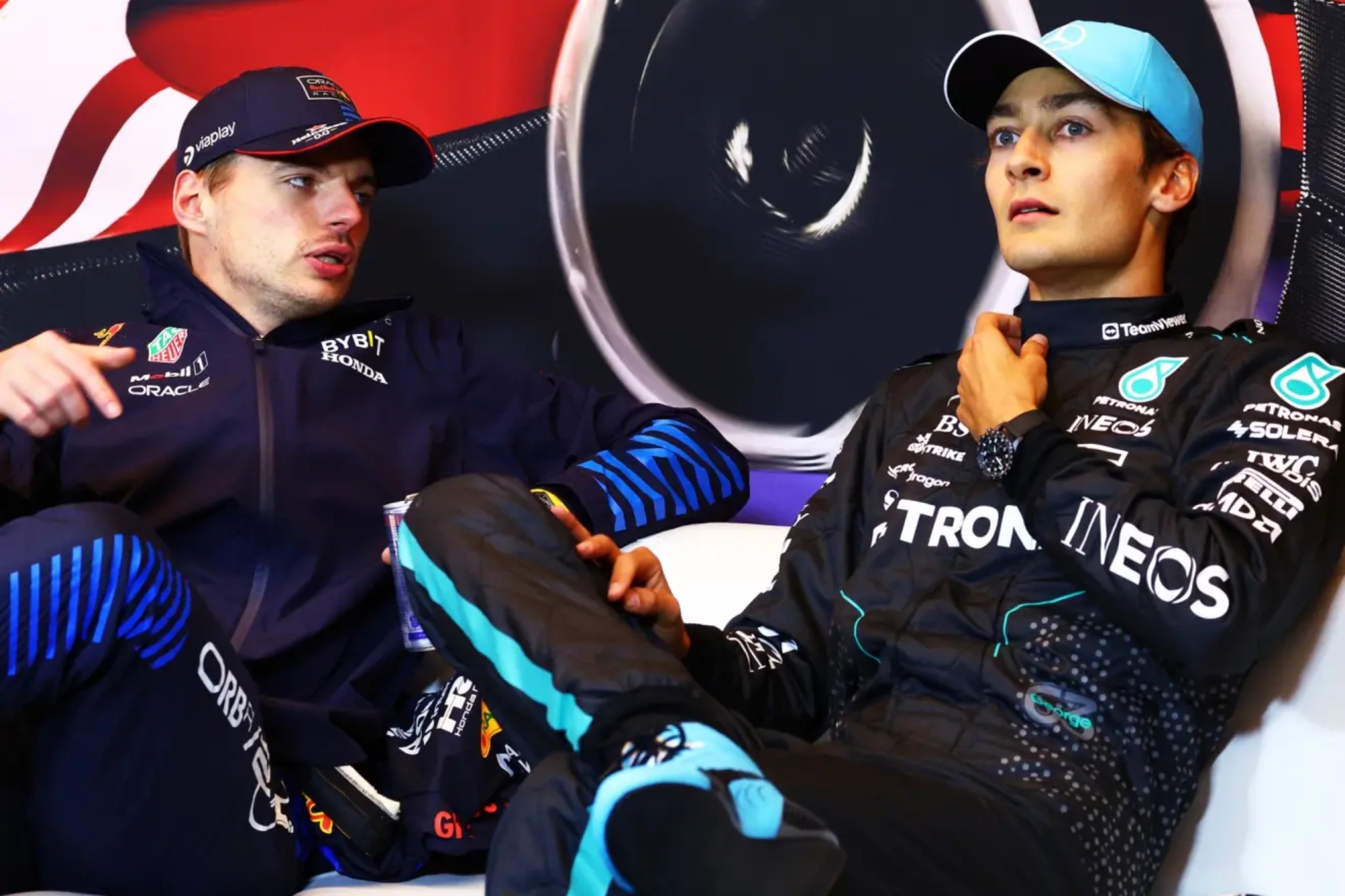 Verstappen y Russell, en una imagen de archivo