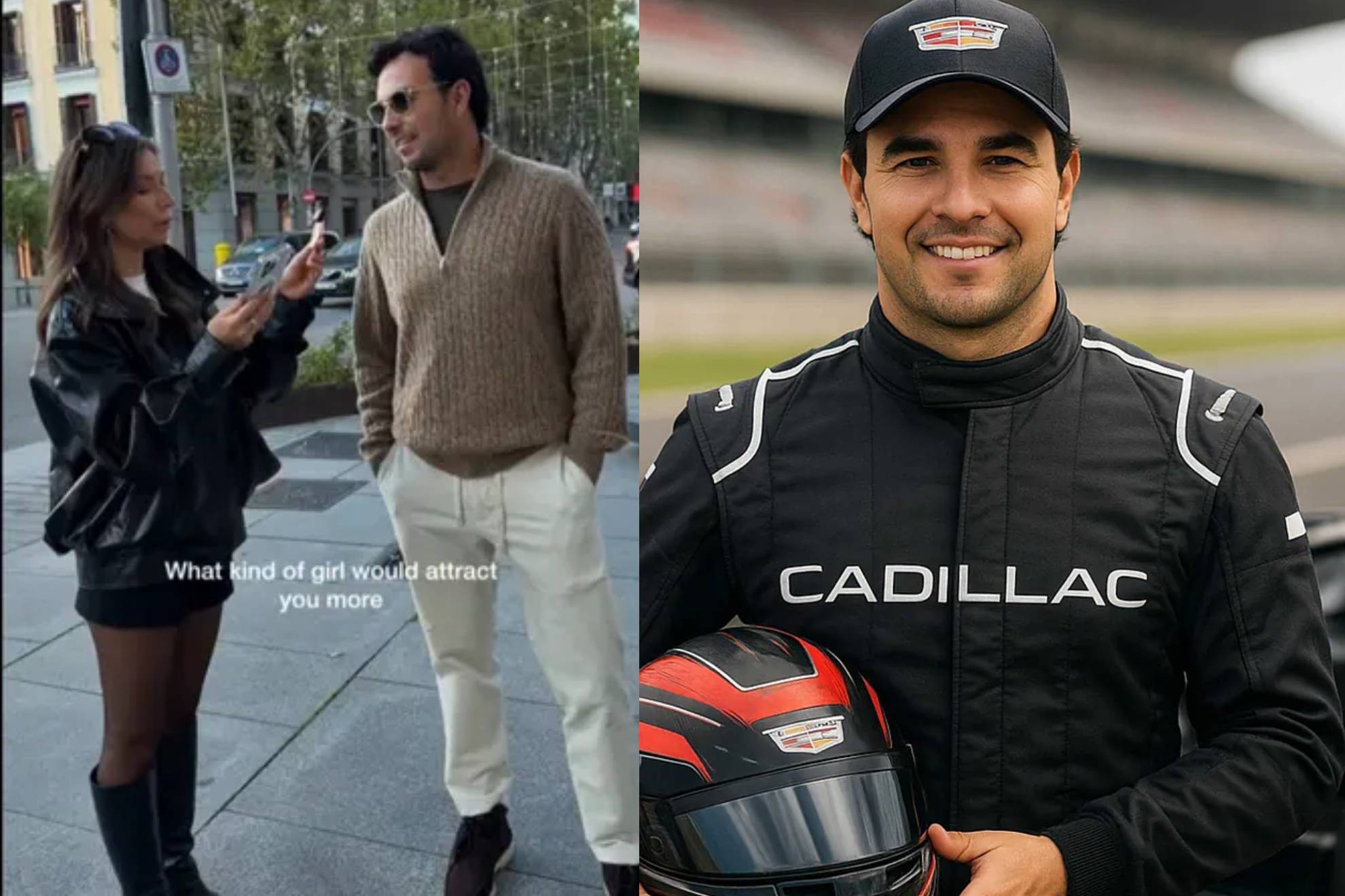 Checo P�rez enamora a Influencer que no sab�a que es piloto de F1.