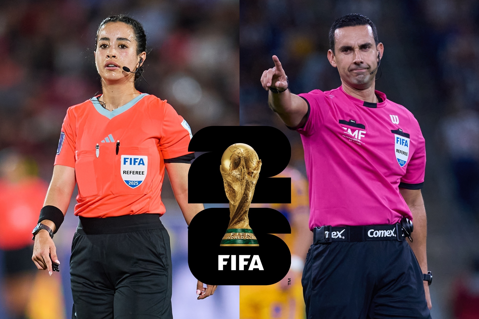 Katia Itzel Garc�a y C�sar Arturo Ramos, �rbitros mexicanos que son convocados al Mundial 2026