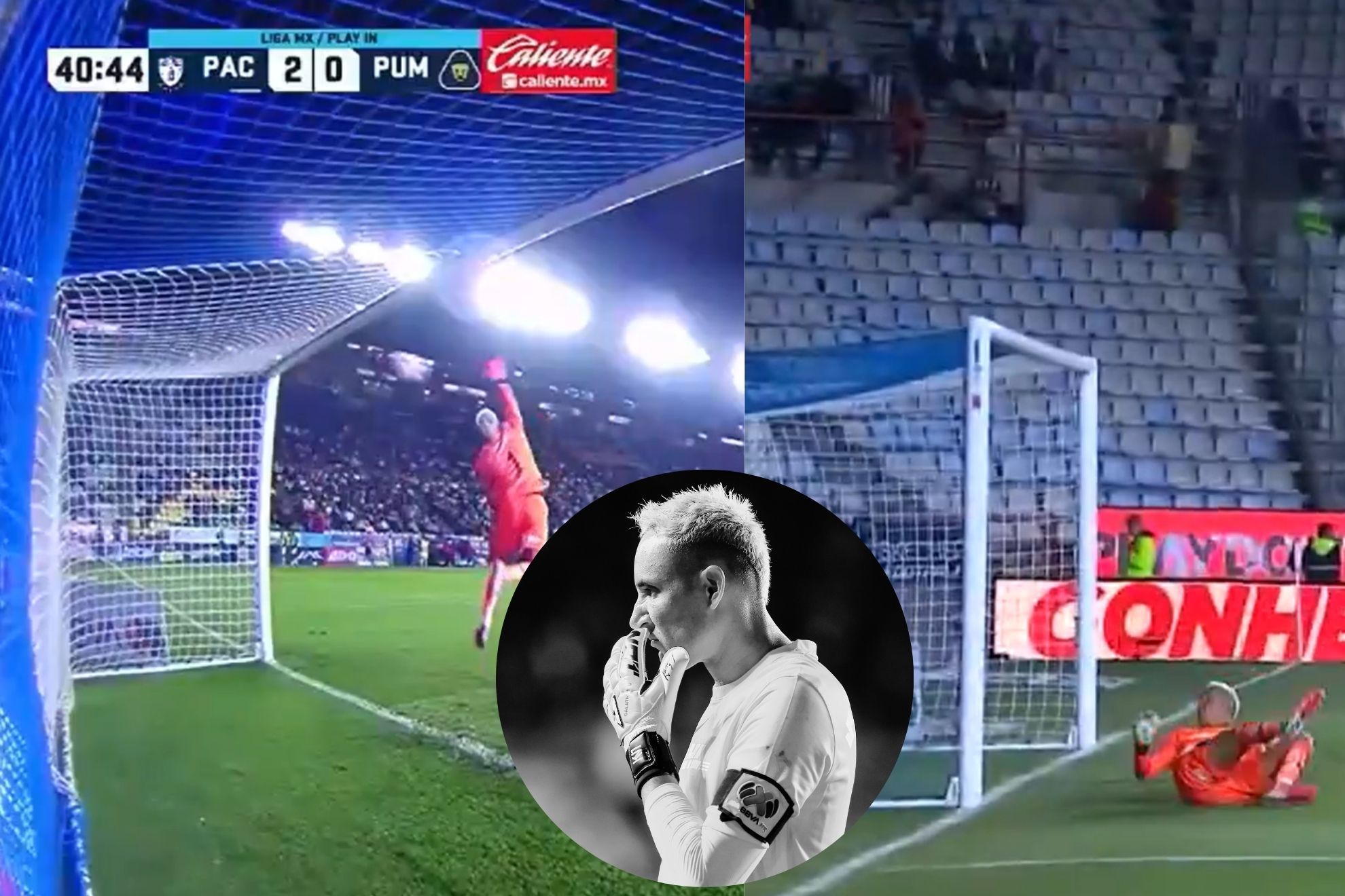 Keylor Navas falla y se come dos goles en Play-In Pachuca - Pumas