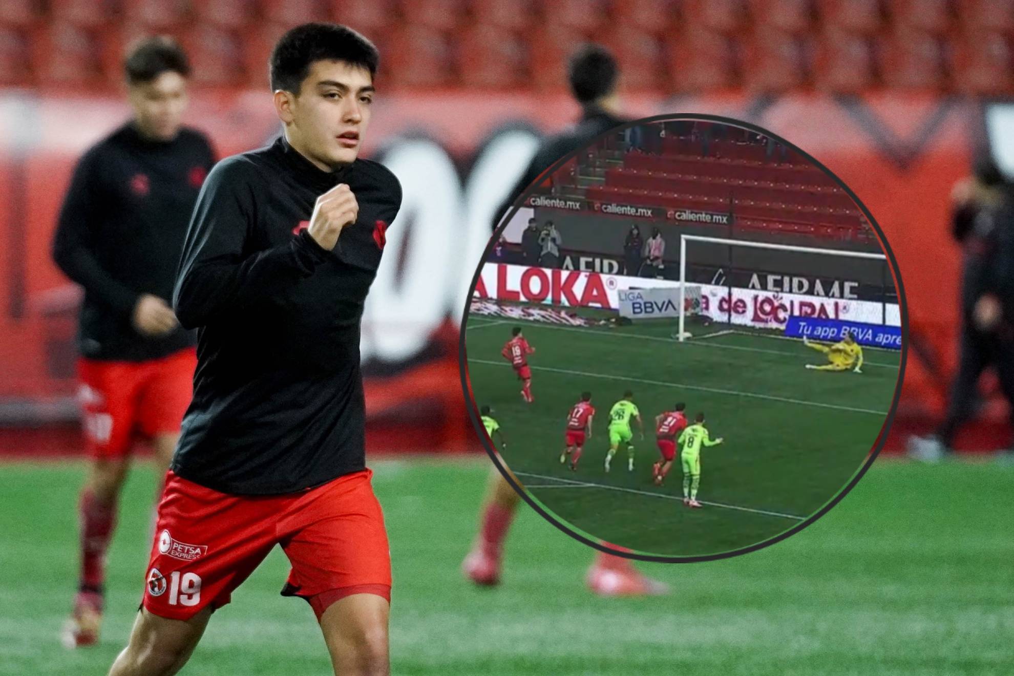 Gilberto Mora y su penal a lo Panenka.