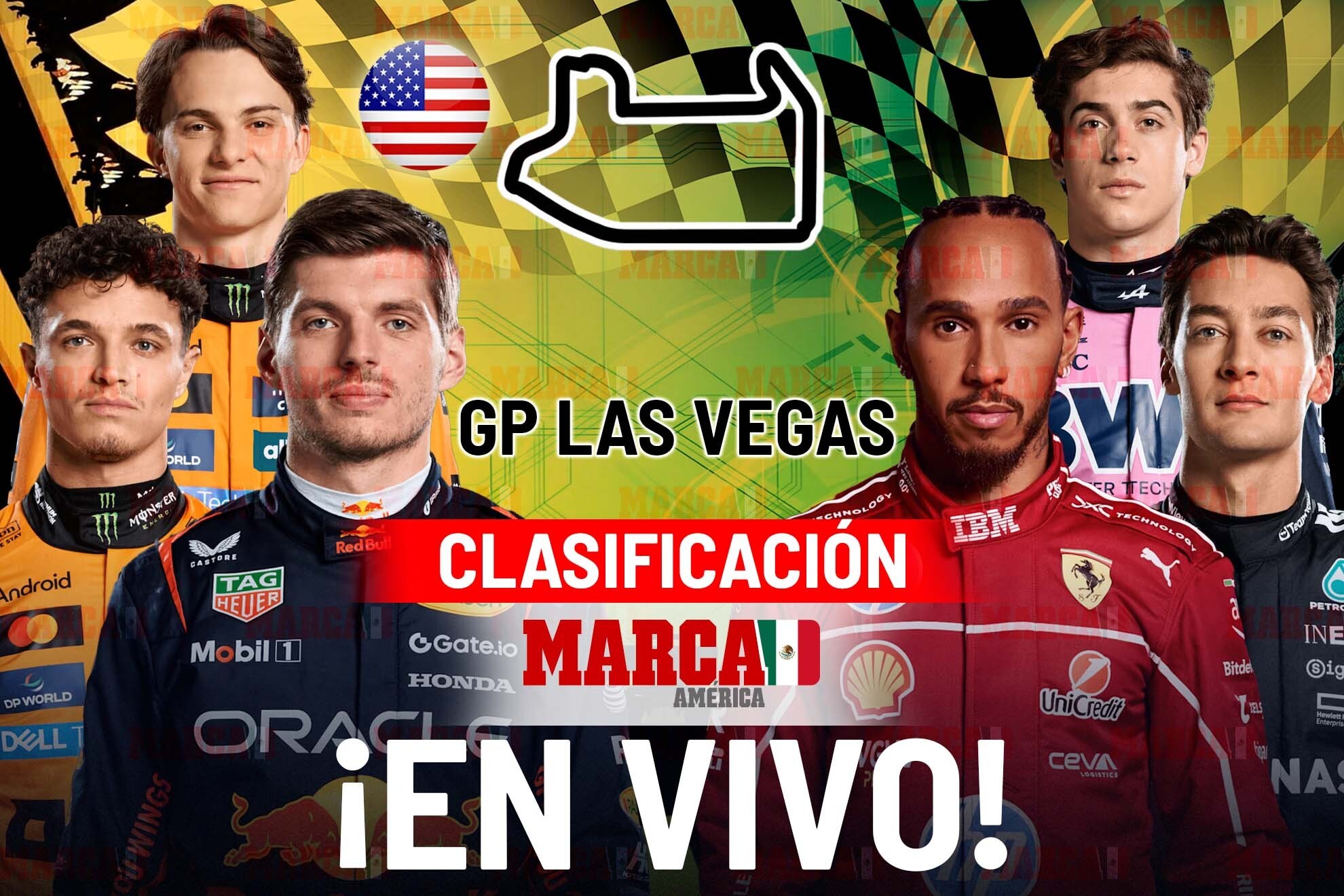 Resultados Calificaci�n F1 Gran Premio de Las Vegas 2025: As� arrancan Max Verstappen y Lando Norris