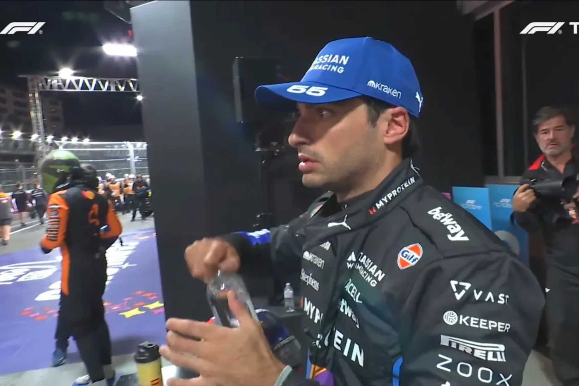 Carlos Sainz, tras la clasificaci�n en Las Vegas