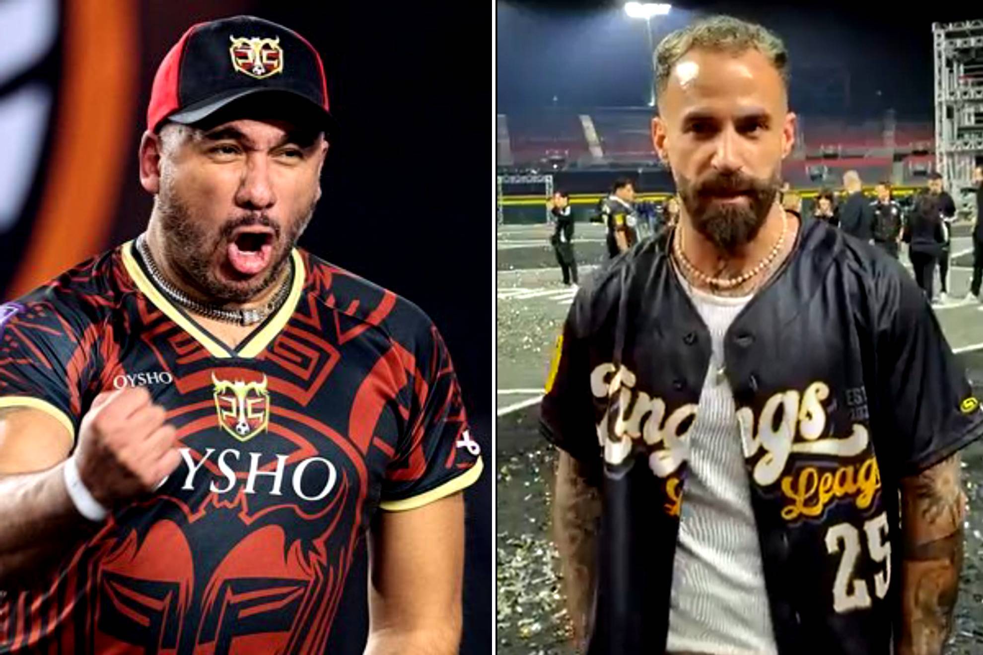 Alex Montiel (Peluche Caligari) / Marc Crosas (Presidente Kings League) |