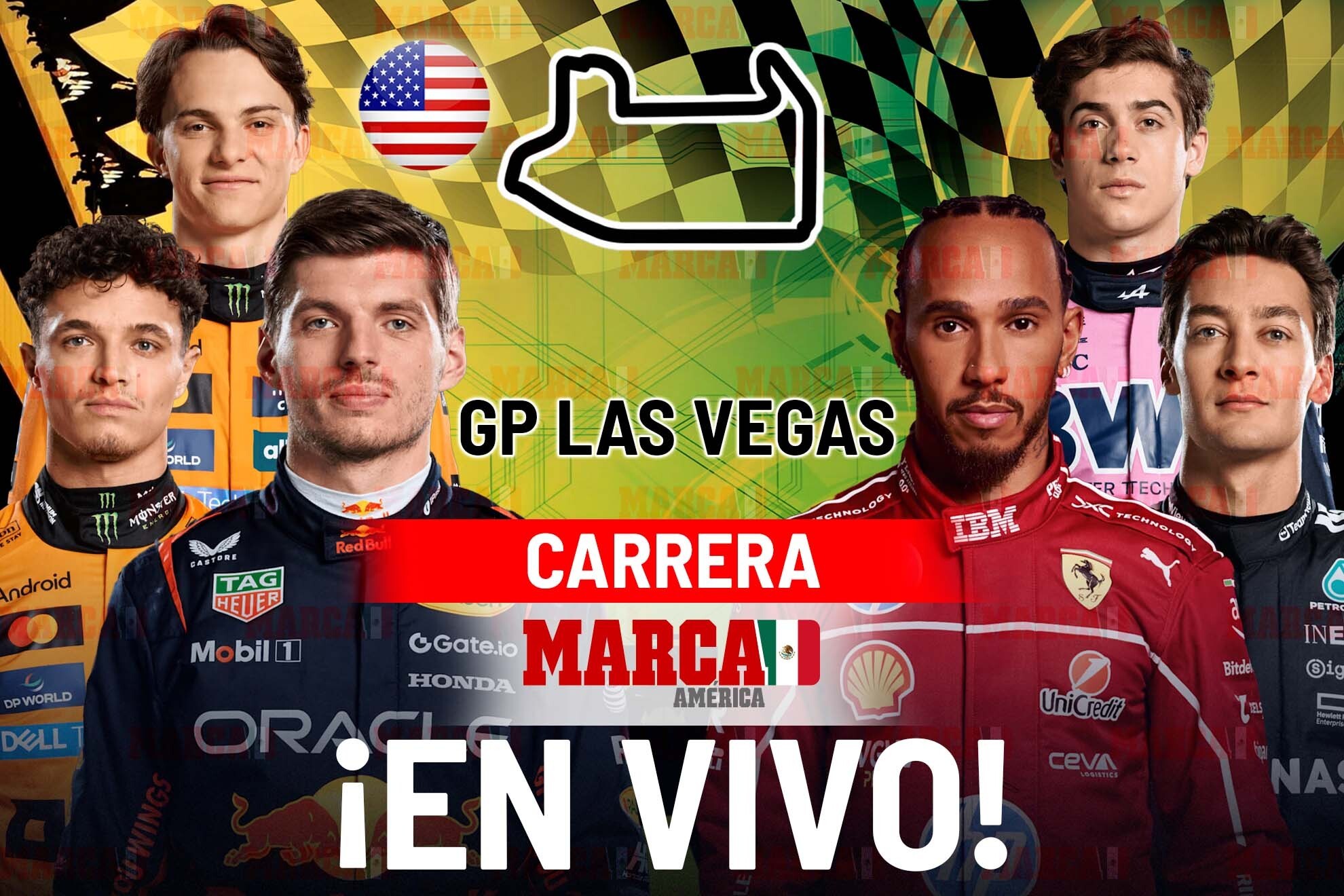 Resultado Carrera F1: Gran Premio de Las Vegas 2025 con Lando Norris y Max Verstappen