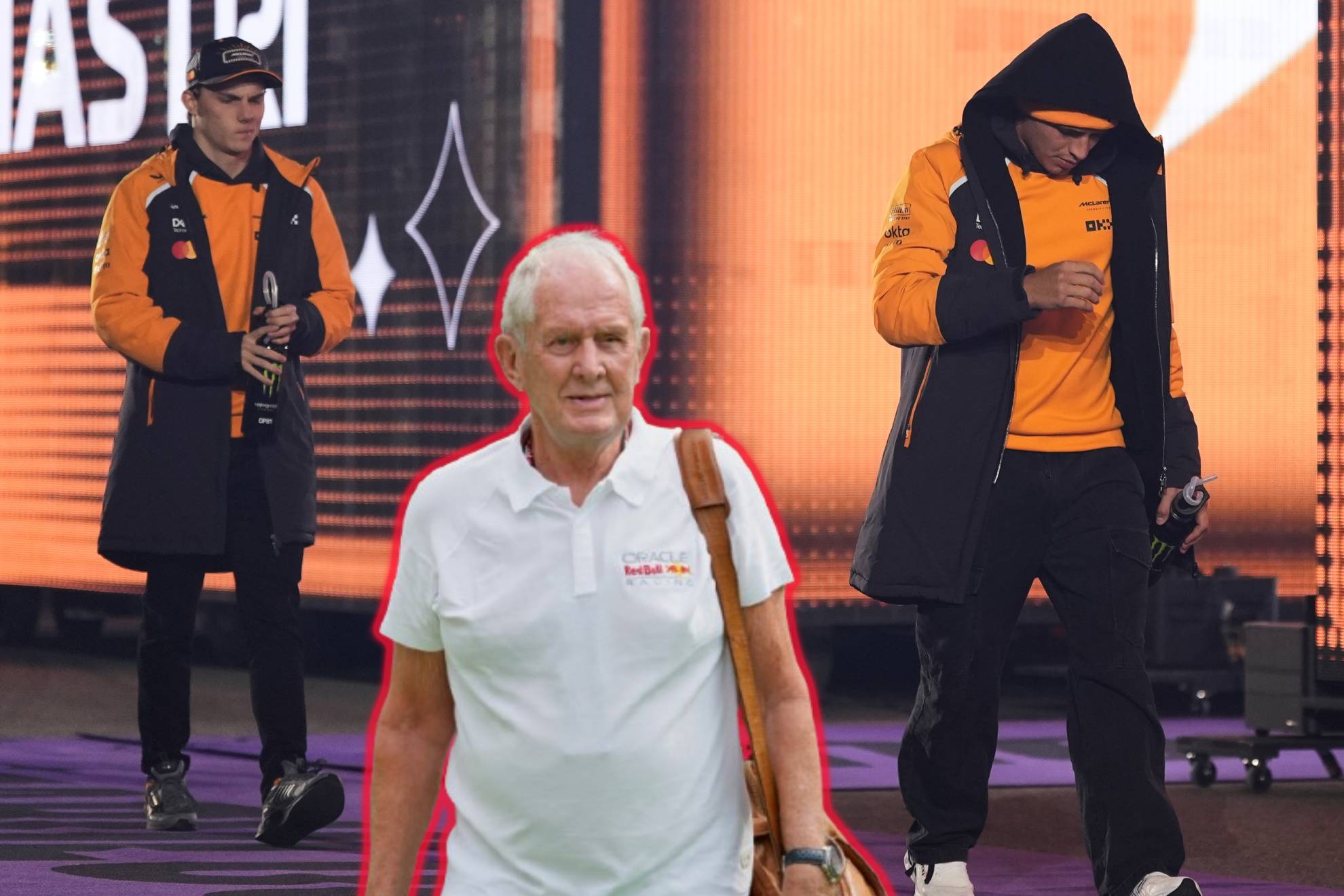 Helmut Marko se burla de un divertido McLaren en Las Vegas