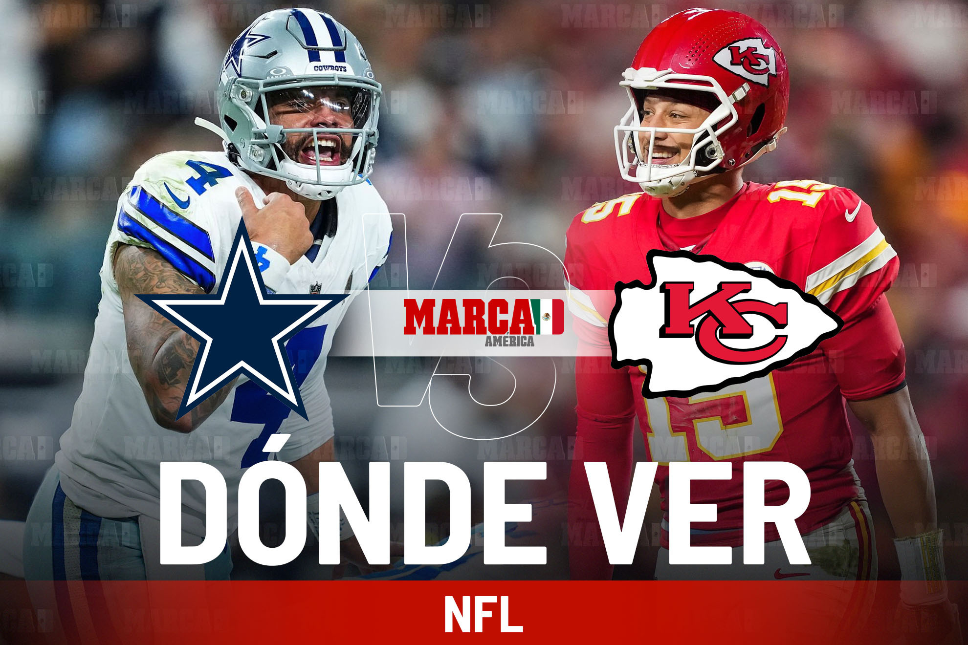 Cowboys vs Chiefs: D�nde ver el juego de Thanksgiving de la NFL y a qu� hora juegan Mahomes hoy