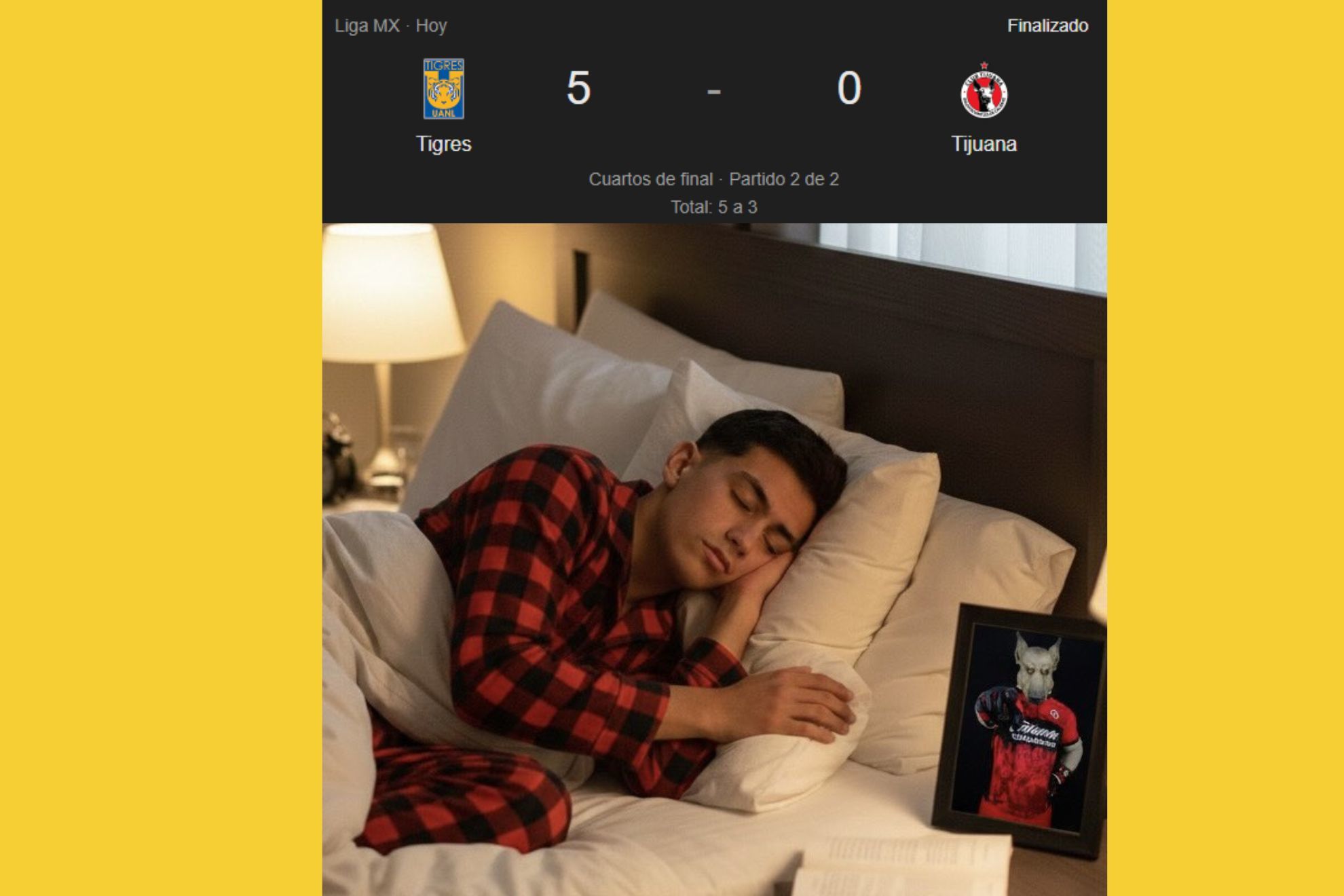 La noche fue larga para Gilberto Mora, quien vivi� c�mo los Tigres les pasaron por encima en su primera liguilla y las redes sociales no perdonaron con los memes.