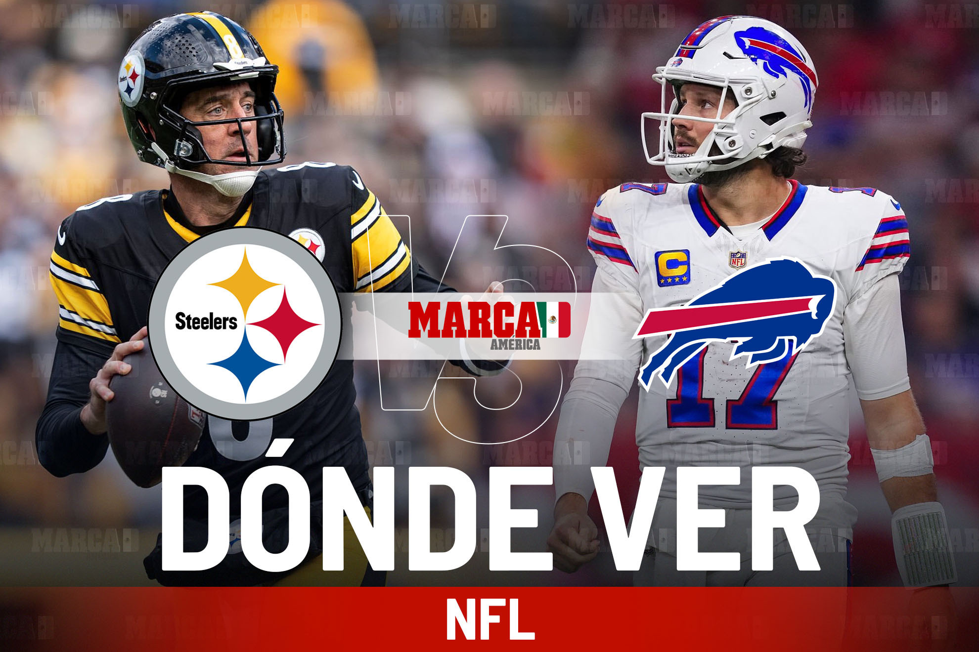 Steelers vs Bills: D�nde ver a los Acereros y a qu� hora empiezan los partidos de la NFL hoy