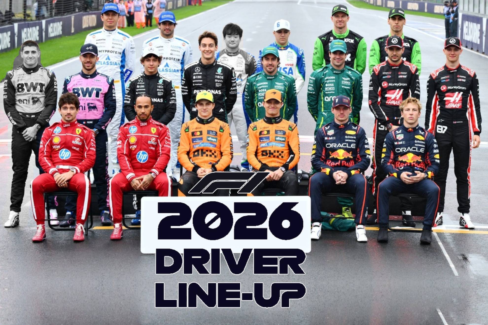 De los 20 pilotos que iniciaron el 2025, Doohan y Tsunoda no tendr�n asiento para 2026