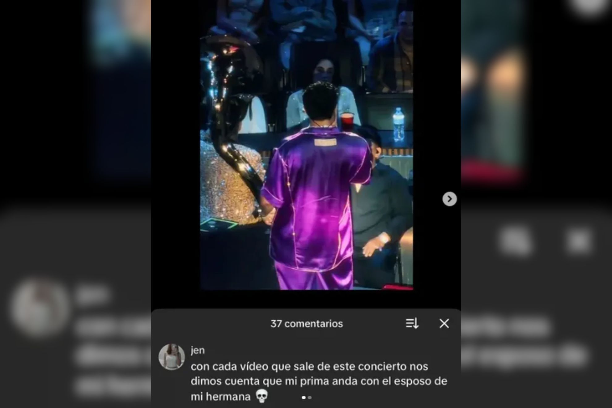 Descubren presunta infidelidad en concierto de Grupo Firme