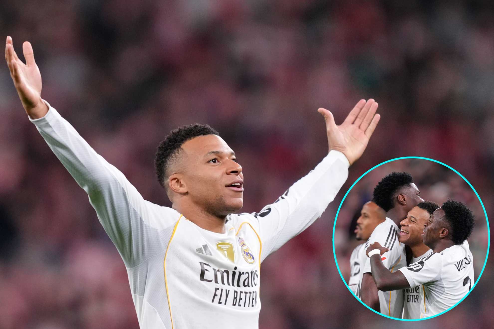 Mbapp� logr� golazos al doble contra Bilbao