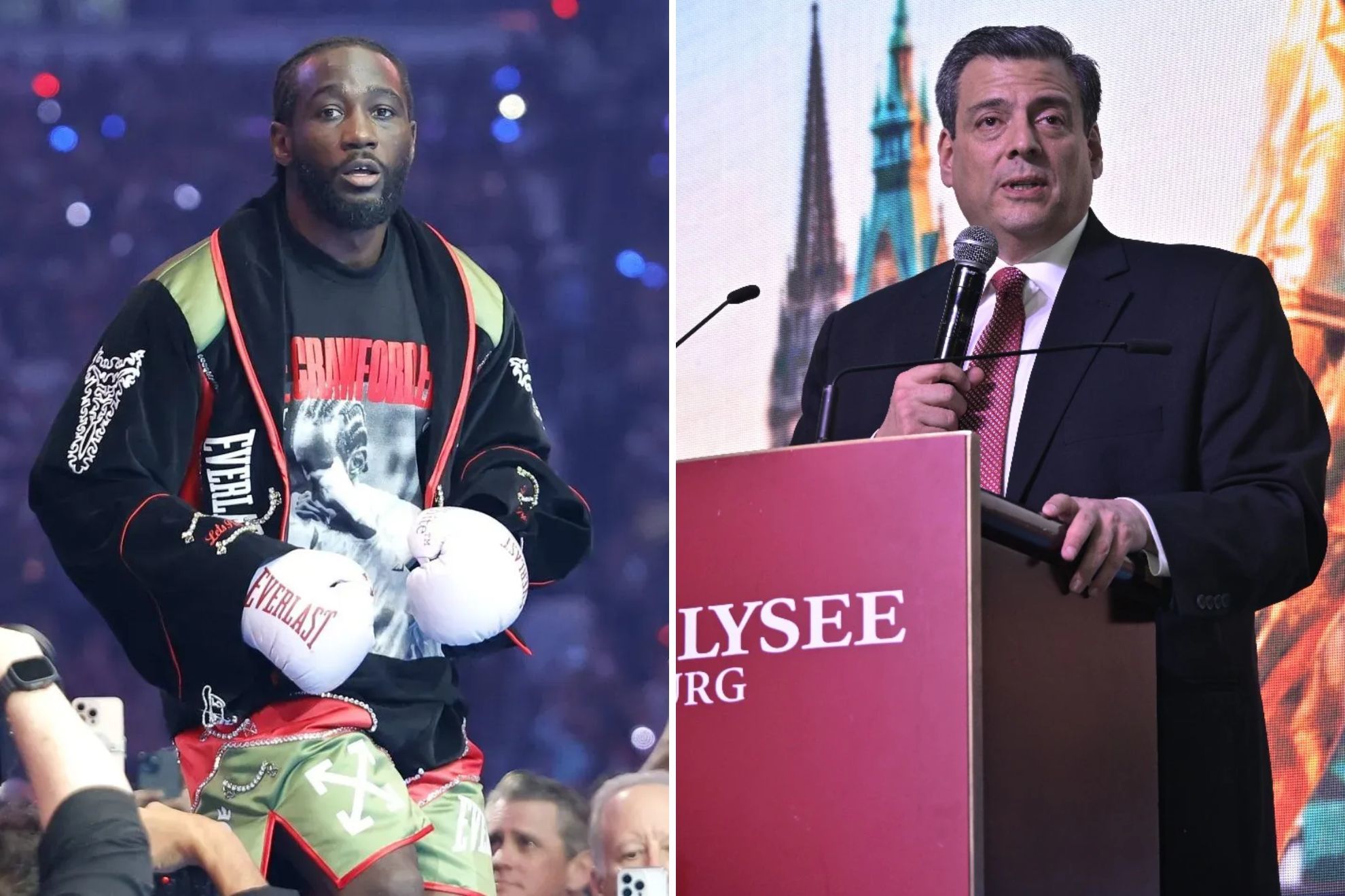 Mauricio Sulaim�n reacciona a los ataques de Terence Crawford