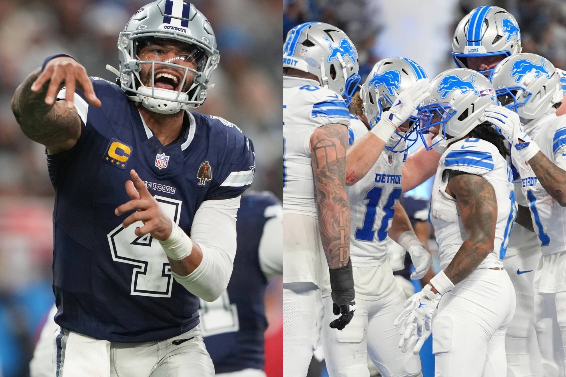 Dak Prescott no pudo contra los Lions.