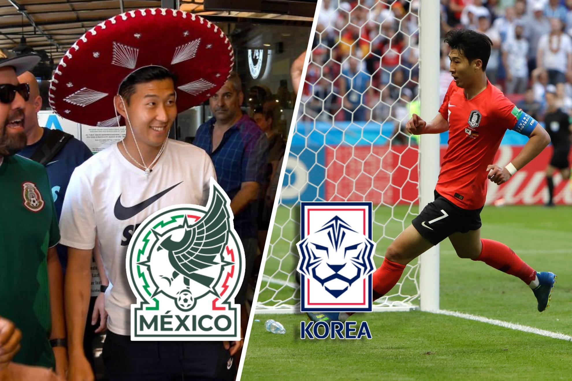 Heung Min Son con el sombrero mexicano