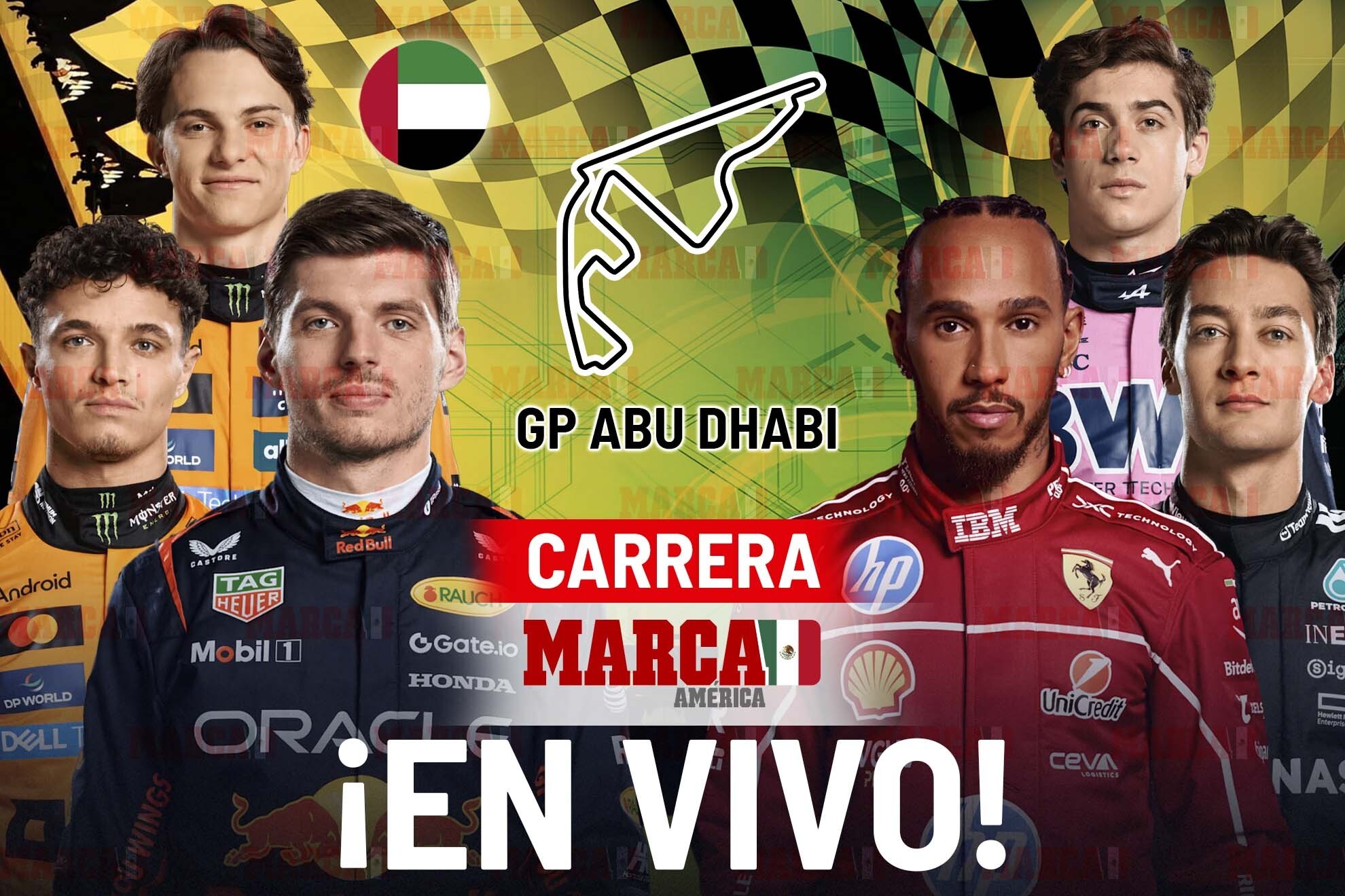 Resultado Carrera Hoy: Norris es campe�n sobre Verstappen y Piastri en Gran Premio Abu Dhabi F1