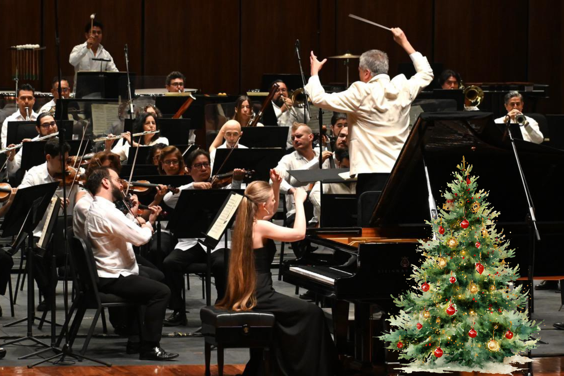 �A qu� hora inicia y qu� obras tocar� la Orquesta Sinf�nica Nacional en su Concierto Navide�o en Bellas Artes este a�o?