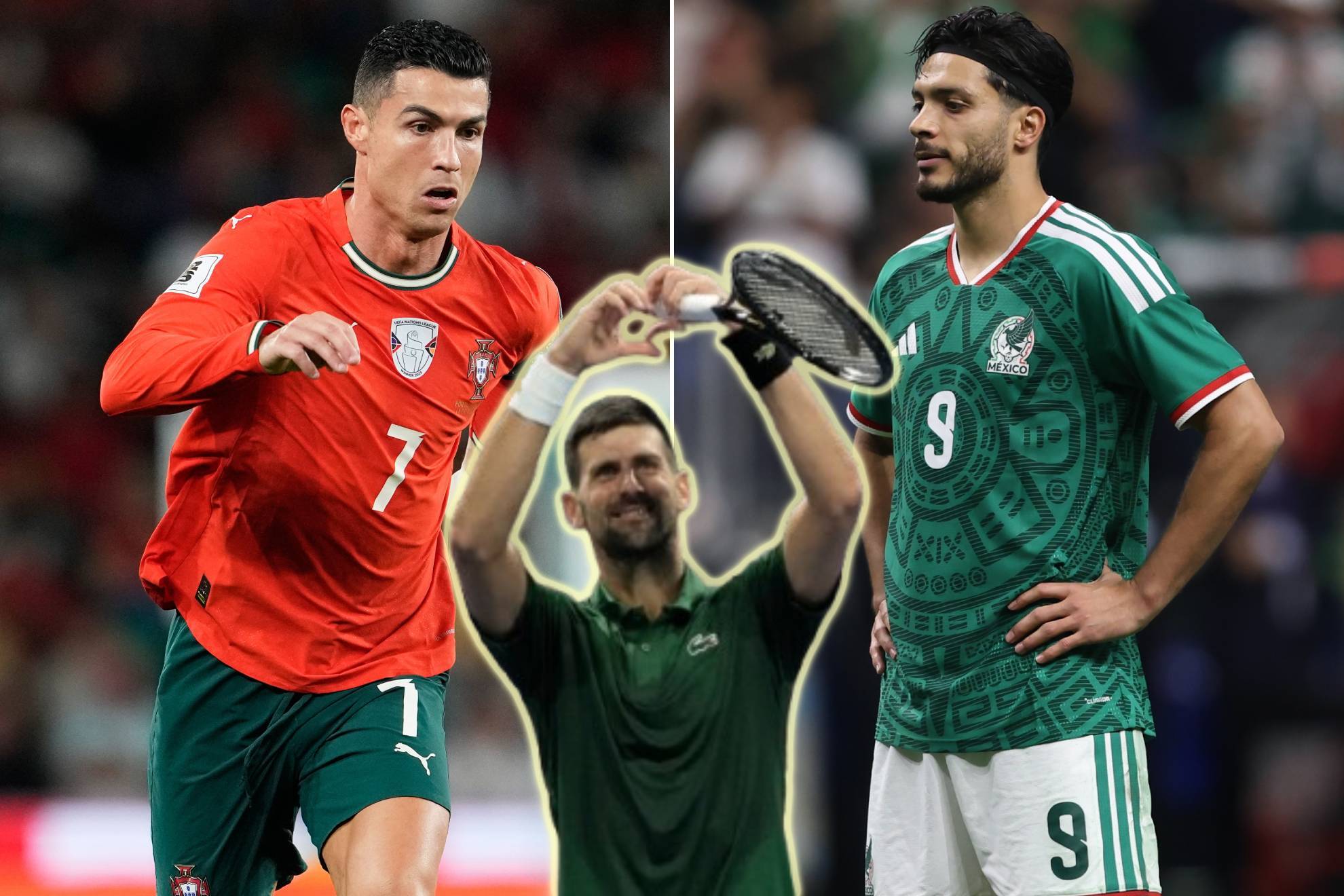 Novak Djokovic Cristiano Ronaldo Portugal Ra�l Jim�nez Selecci�n Mexicana Mundial 2026