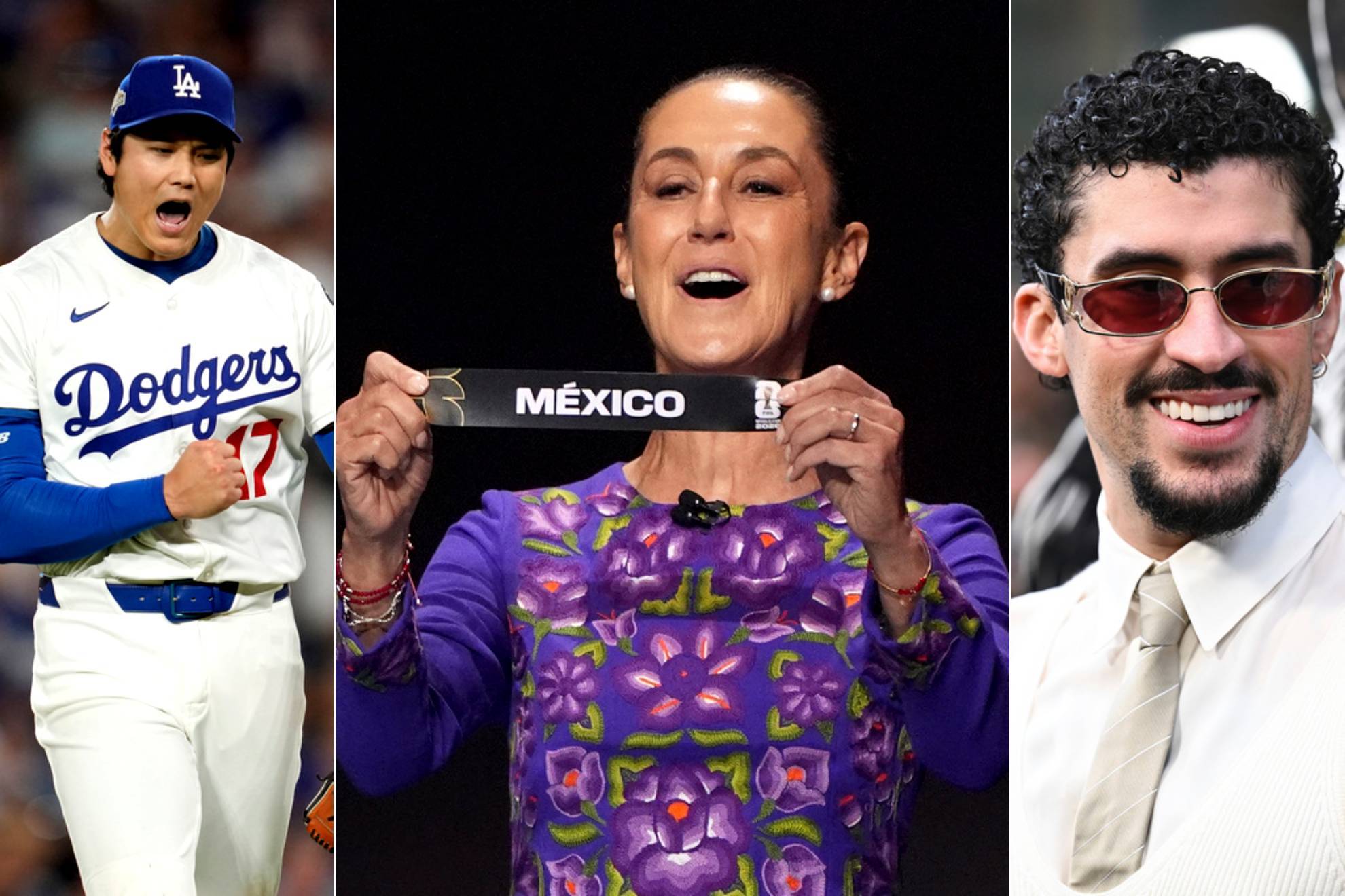 Shohei Ohtani / Claudia Sheinbaum / Bad Bunny |