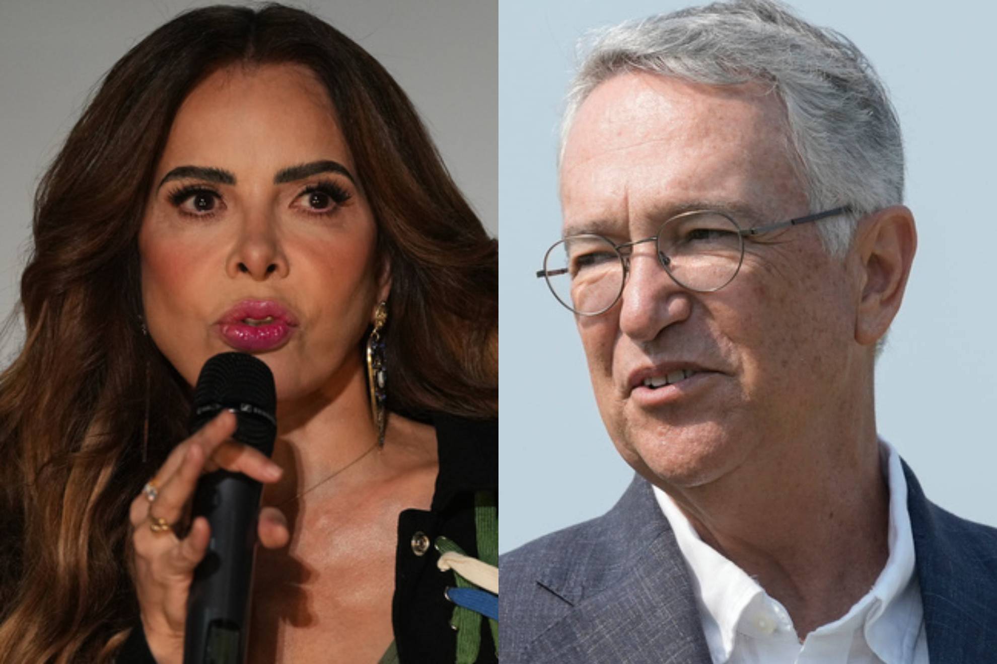 Gloria Trevi y Ricardo Salinas Pliego.