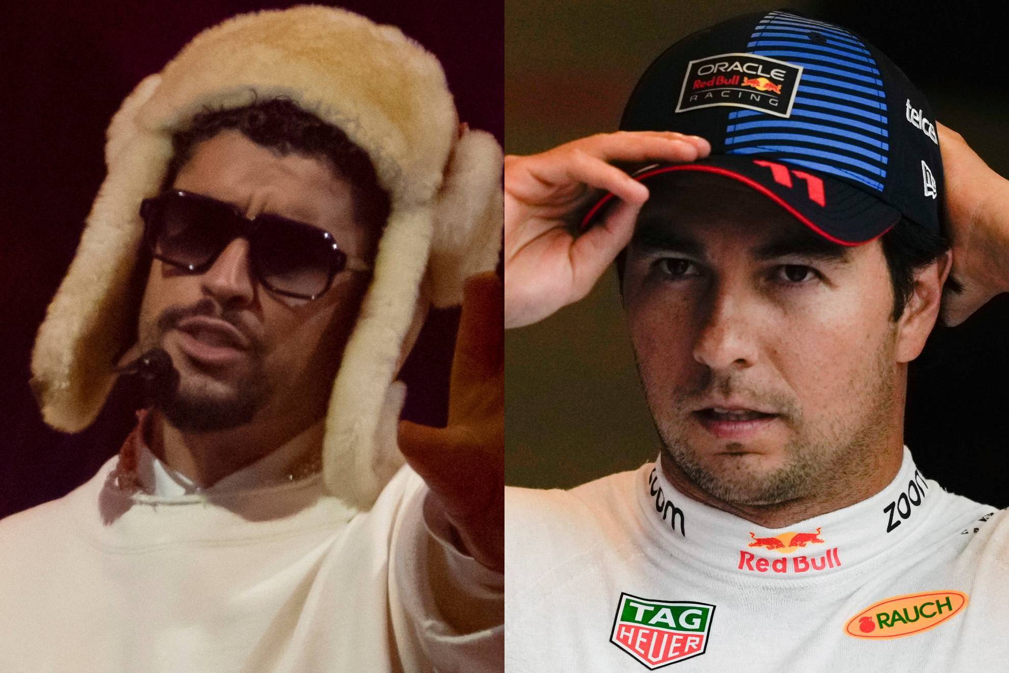 Bad Bunny y Checo P�rez.