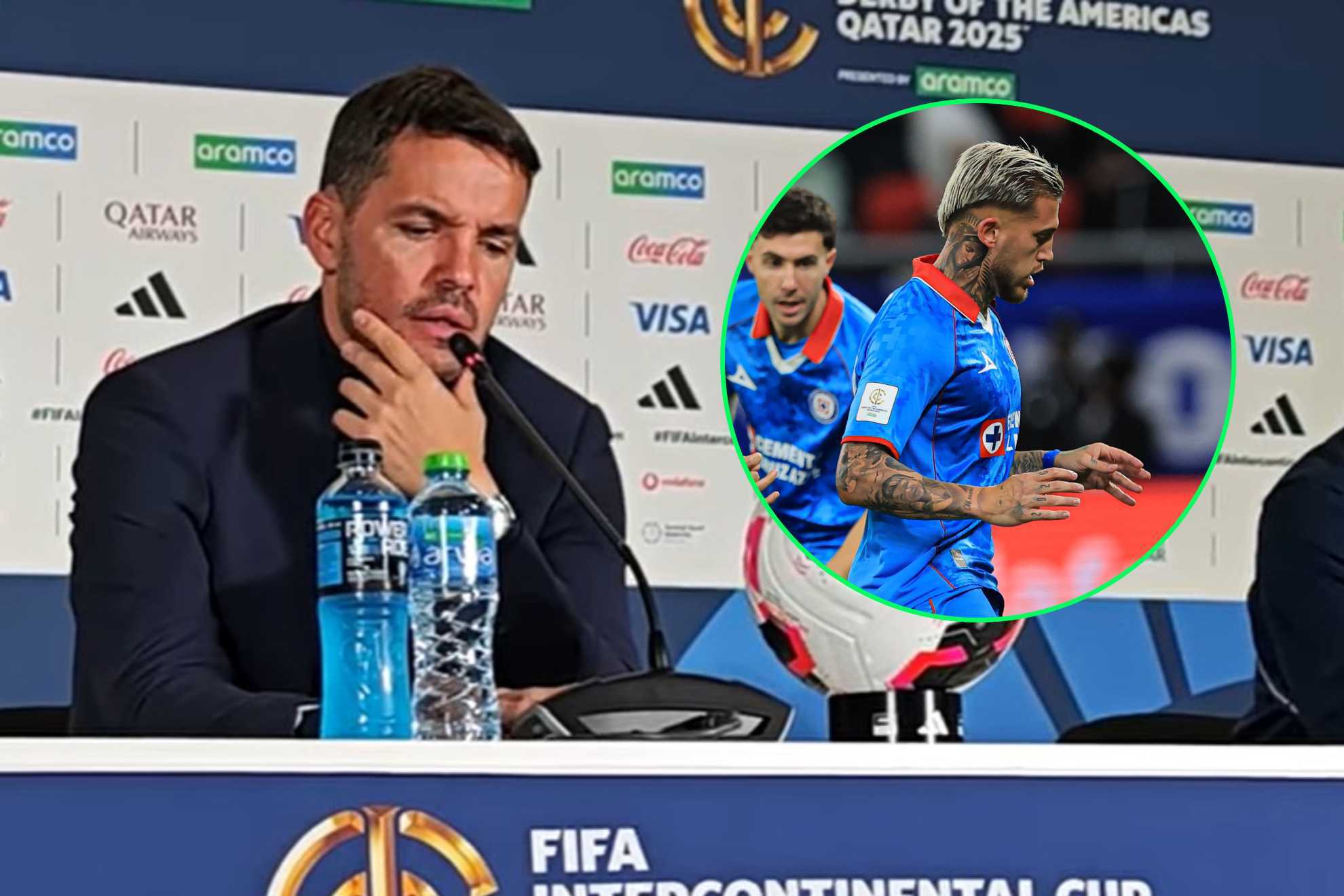 Larcam�n en conferencia de prensa tras Cruz Azul 1-2 Flamengo