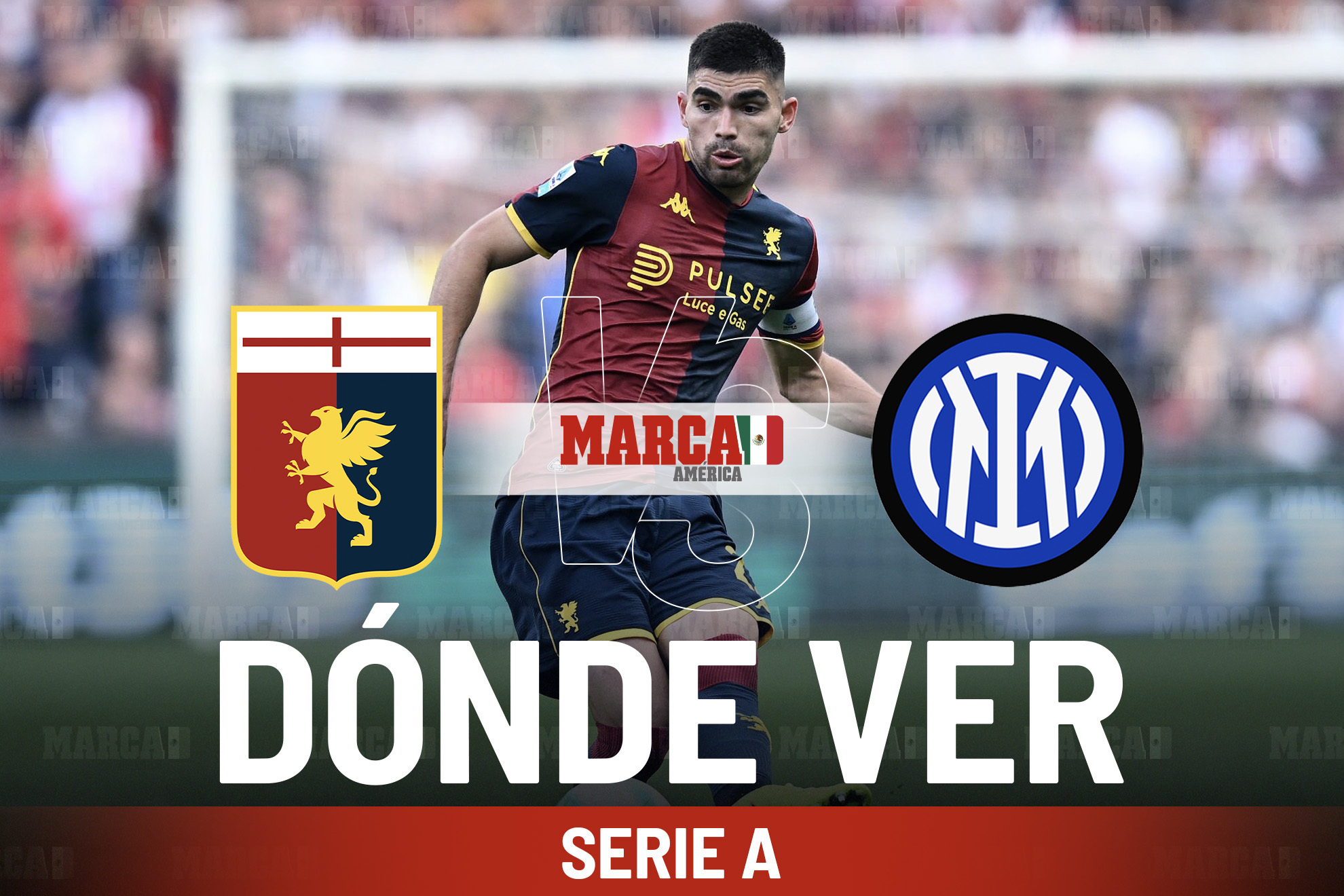 Genoa vs Inter: D�nde ver la solidez defensiva de Johan V�squez y el horario del cruce ante el ataque nerazzurri