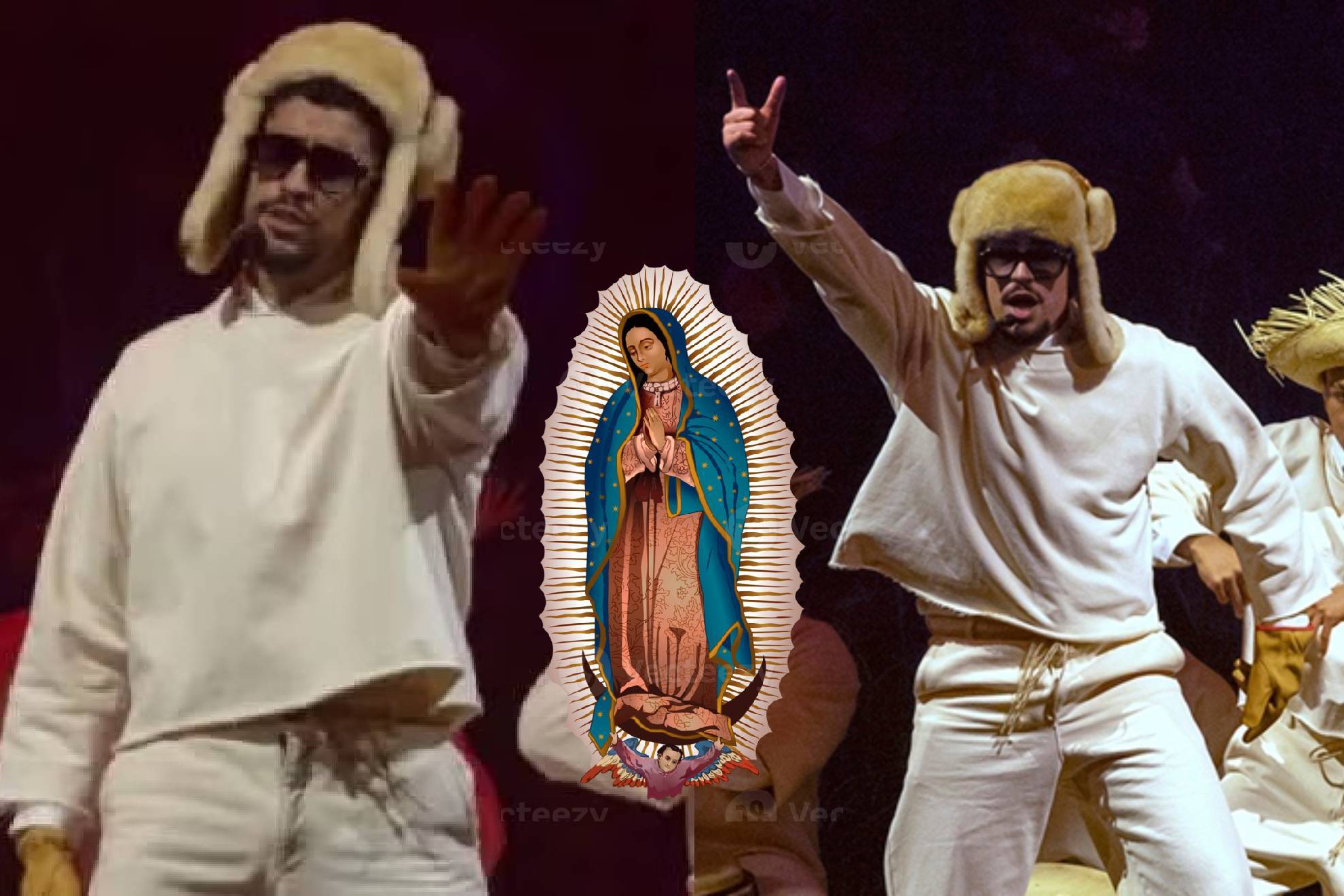 Bad Bunny rinde tributo a la Virgen de Guadalupe en sus conciertos en México