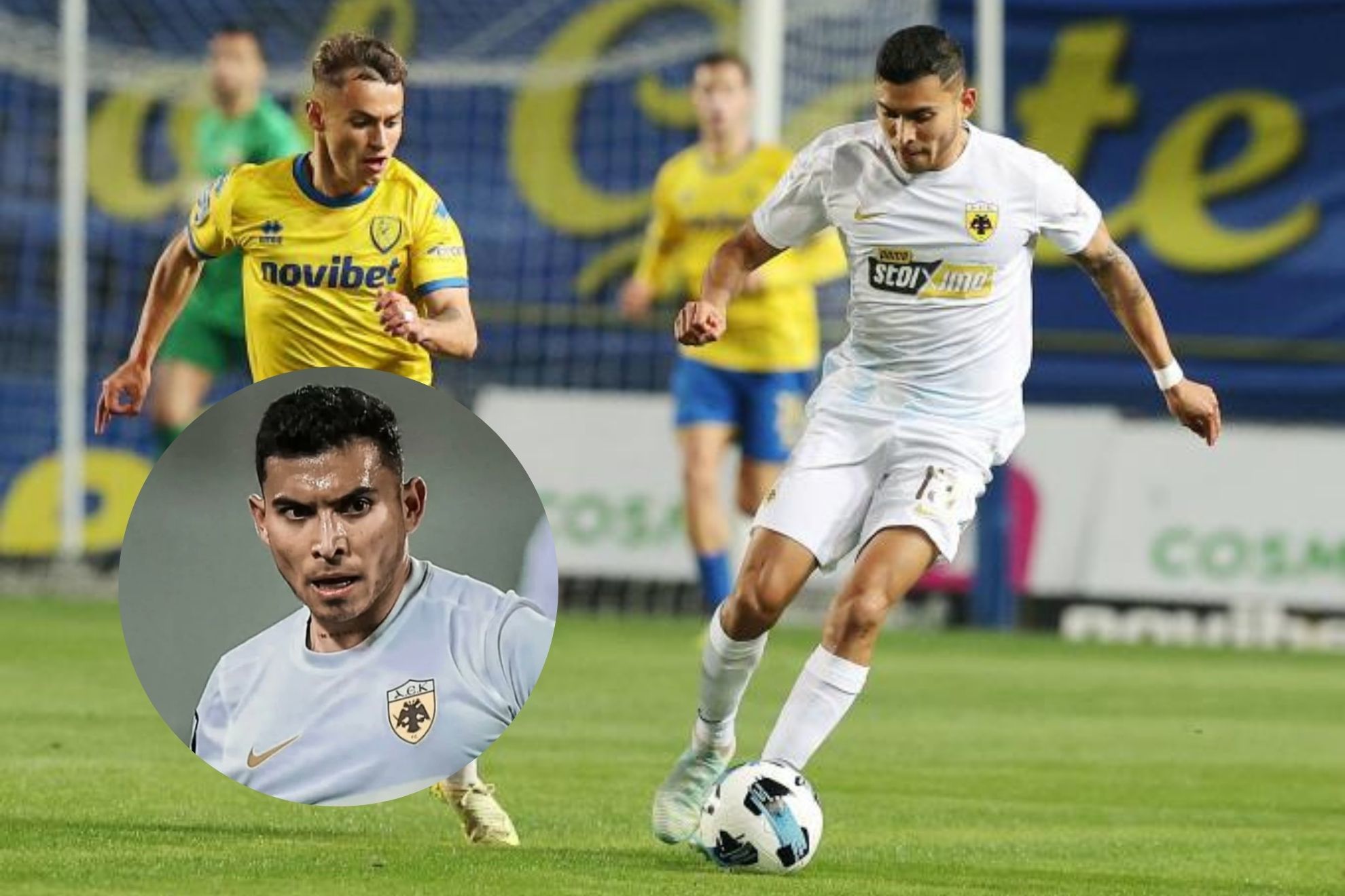 Orbel�n Pineda comienza la fiesta en la goleada del AEK Atenas