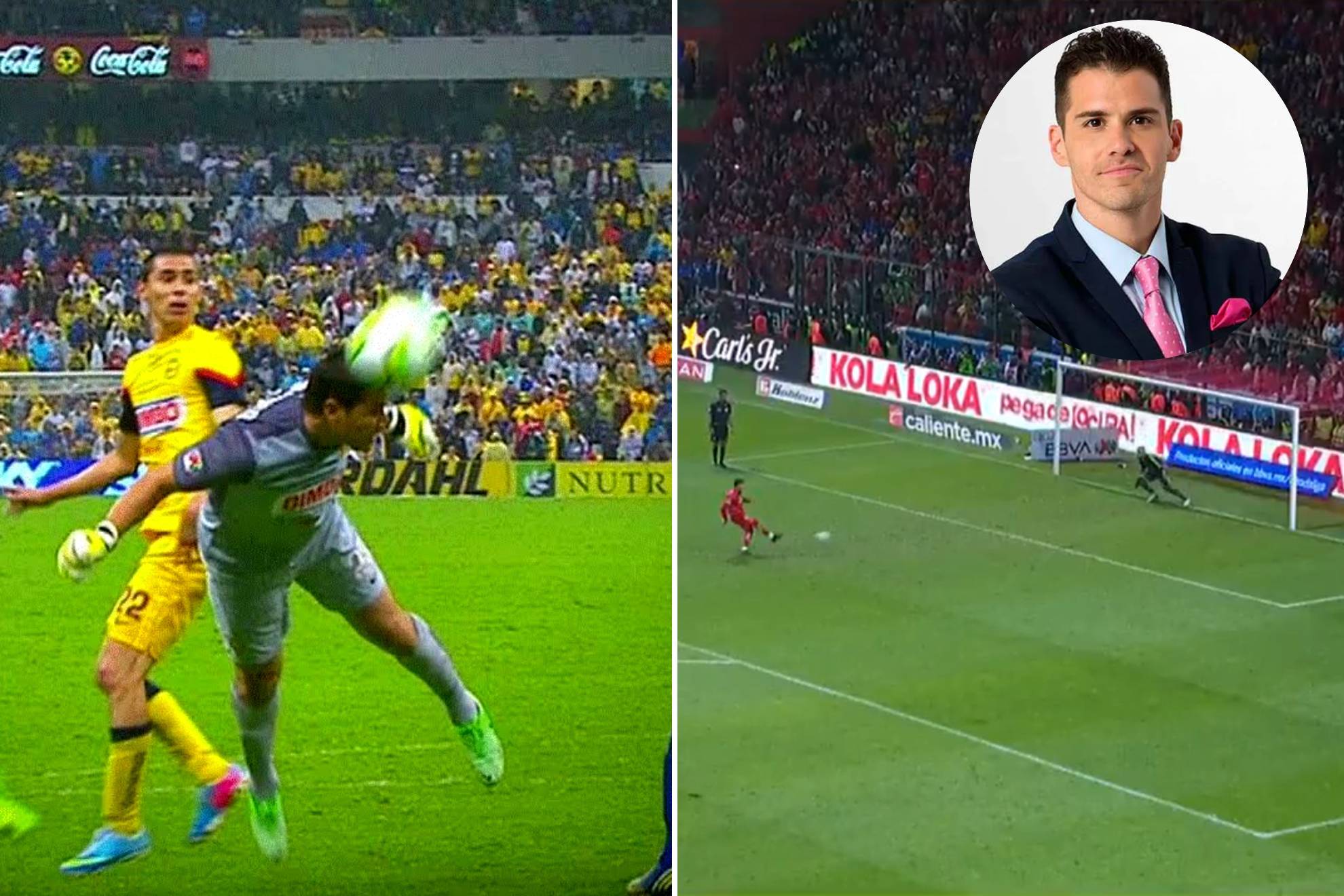 Cabezazo de Mois�s Mu�oz (C13) / Penal de Alexis Vega (A25) |