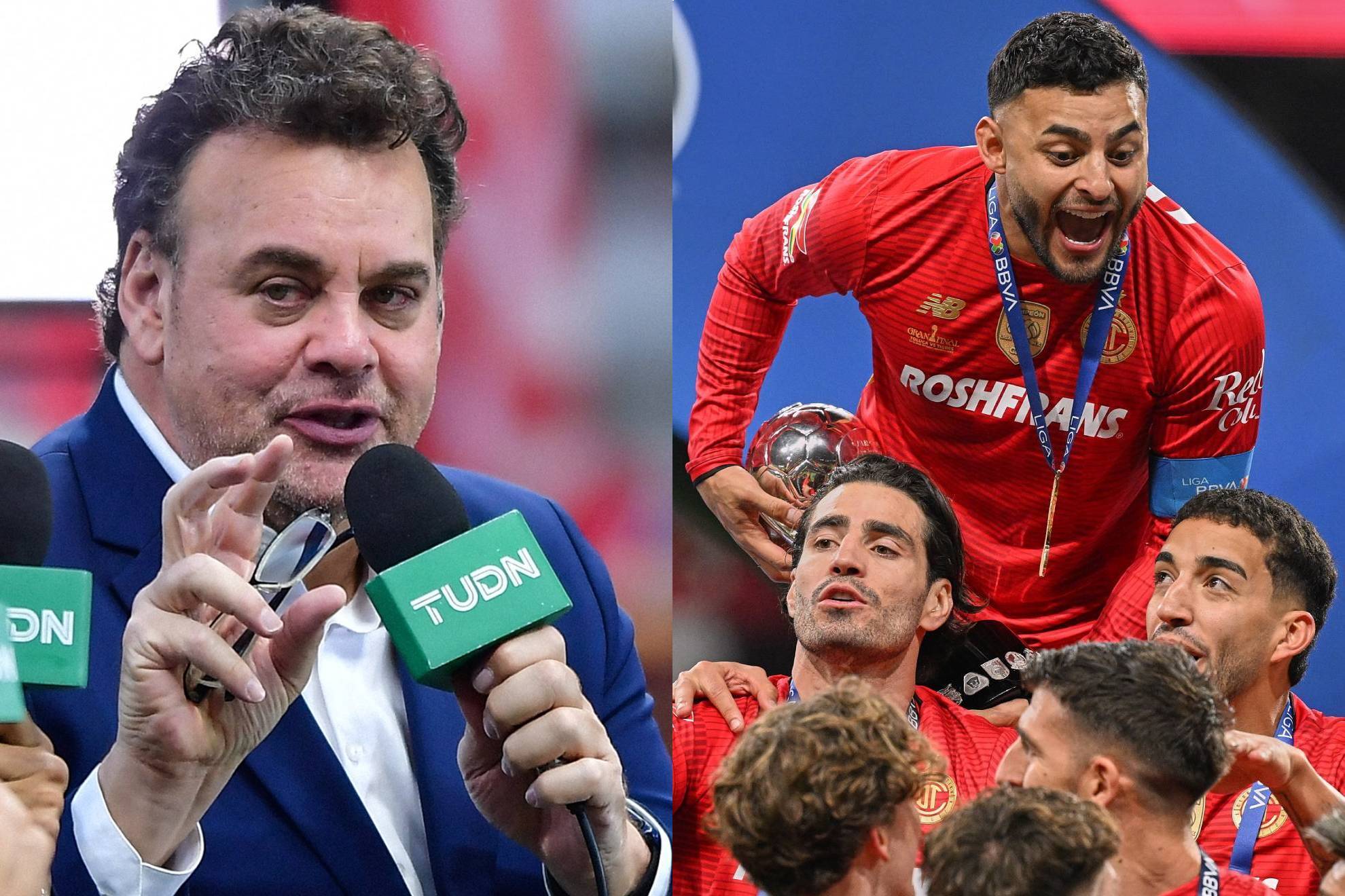 David Faitelson y Alexis Vega.