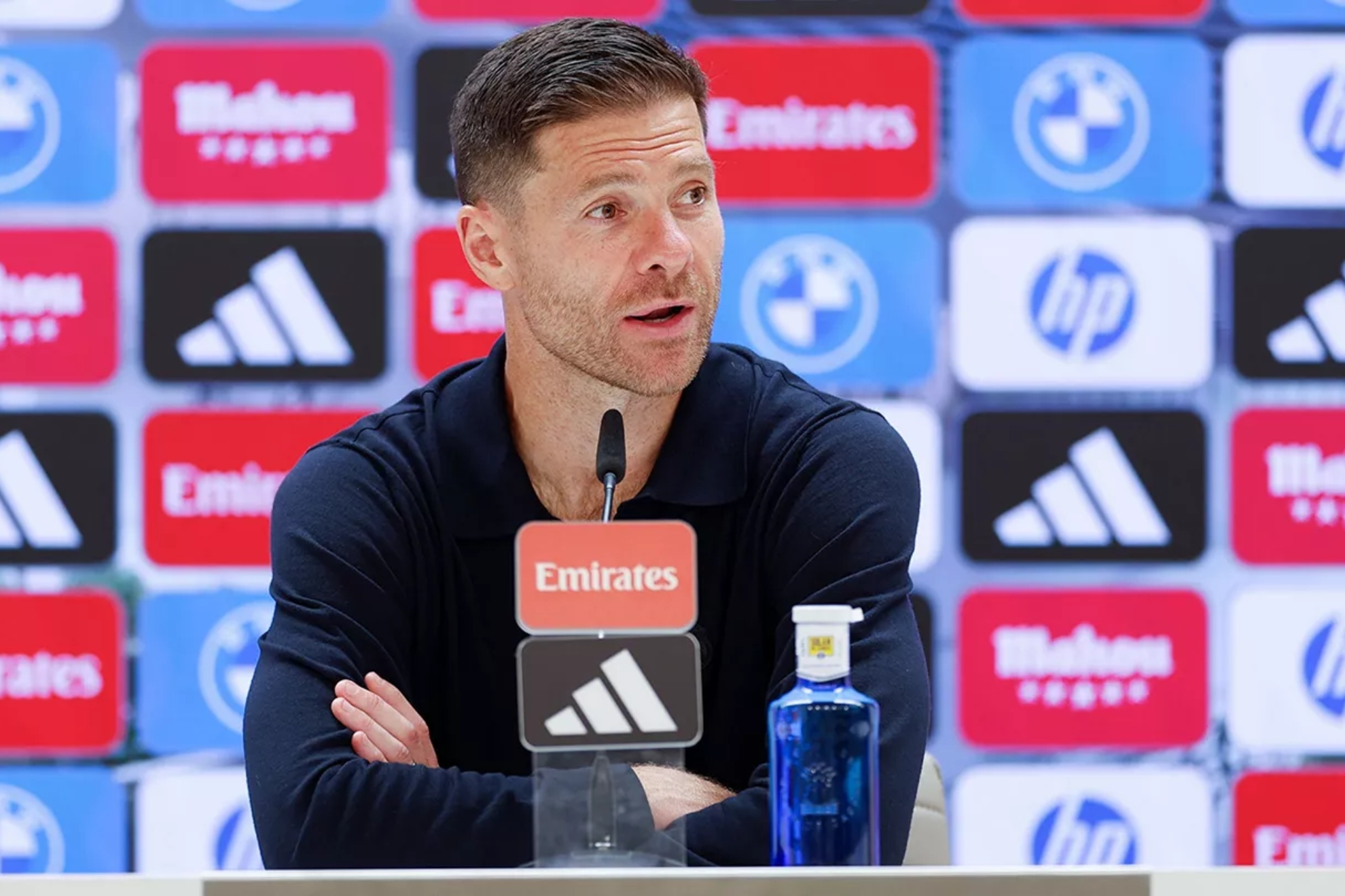 Xabi Alonso, en una rueda de prensa