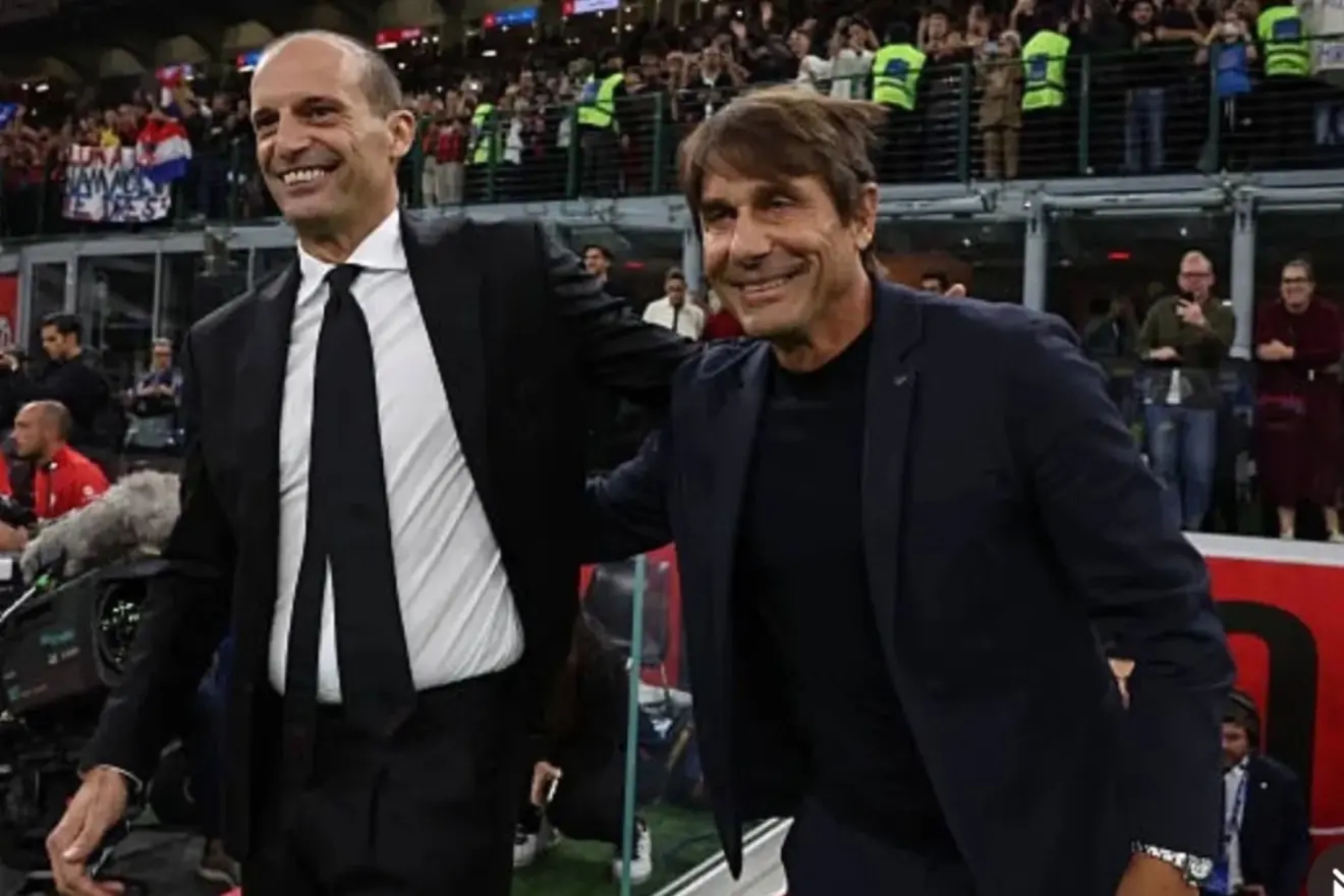 Allegri y Conte, antes del partido