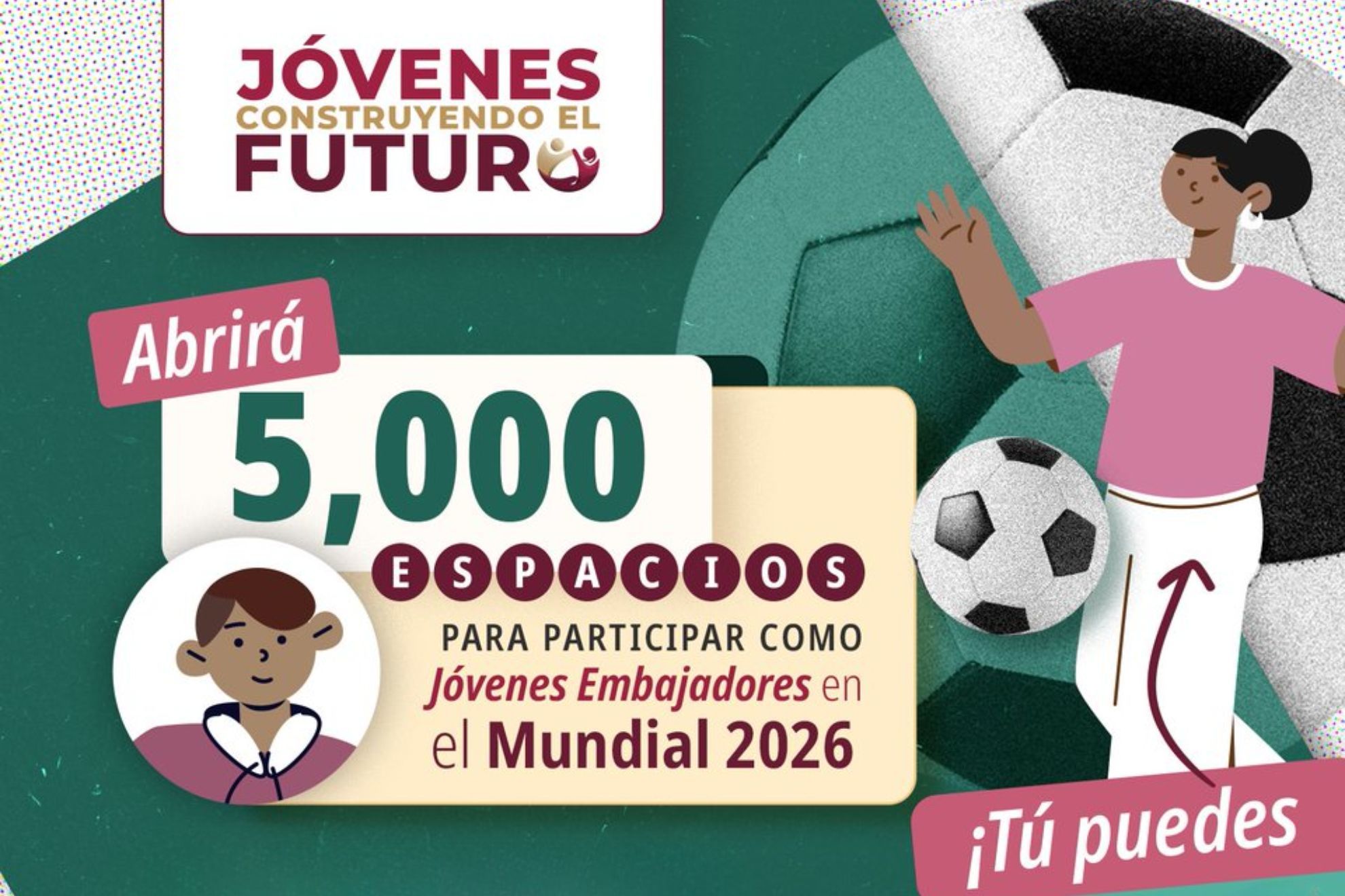 A partir de abril del pr�ximo a�o, hombres y mujeres de 18 a 29 a�os podr�n registrarse a J�venes Embajadores del Mundial.