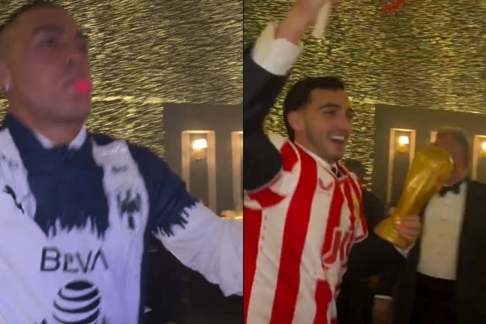 Funes Mori va de gala a boda de C�sar Montes y enamora a Rayados: �Luis Ch�vez qu� jersey us�?