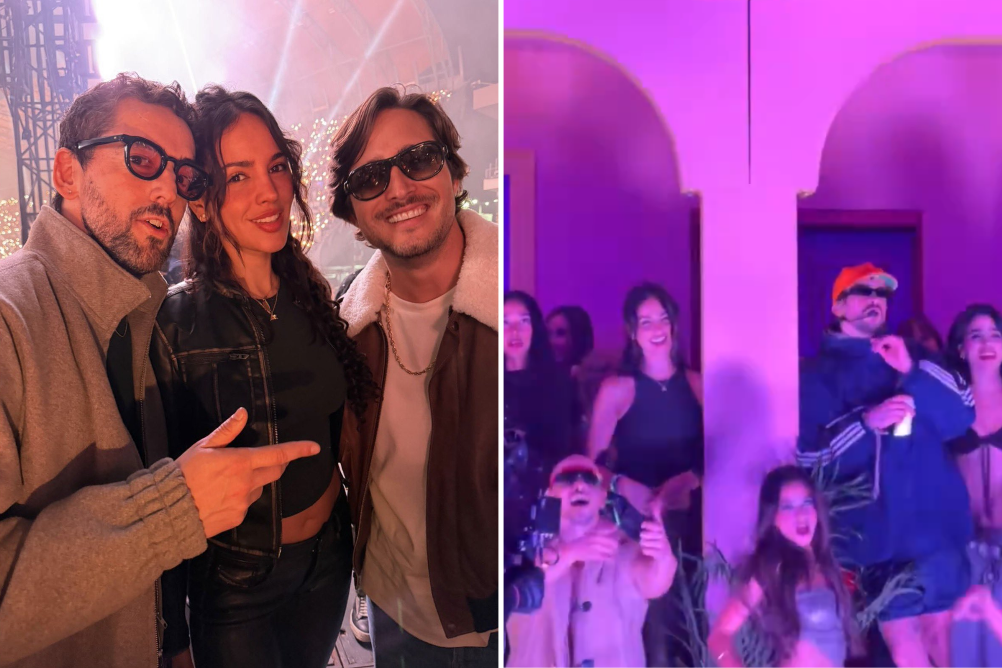 Eiza Gonz�lez y Diego Boneta encienden La Casita de Bad Bunny en CDMX