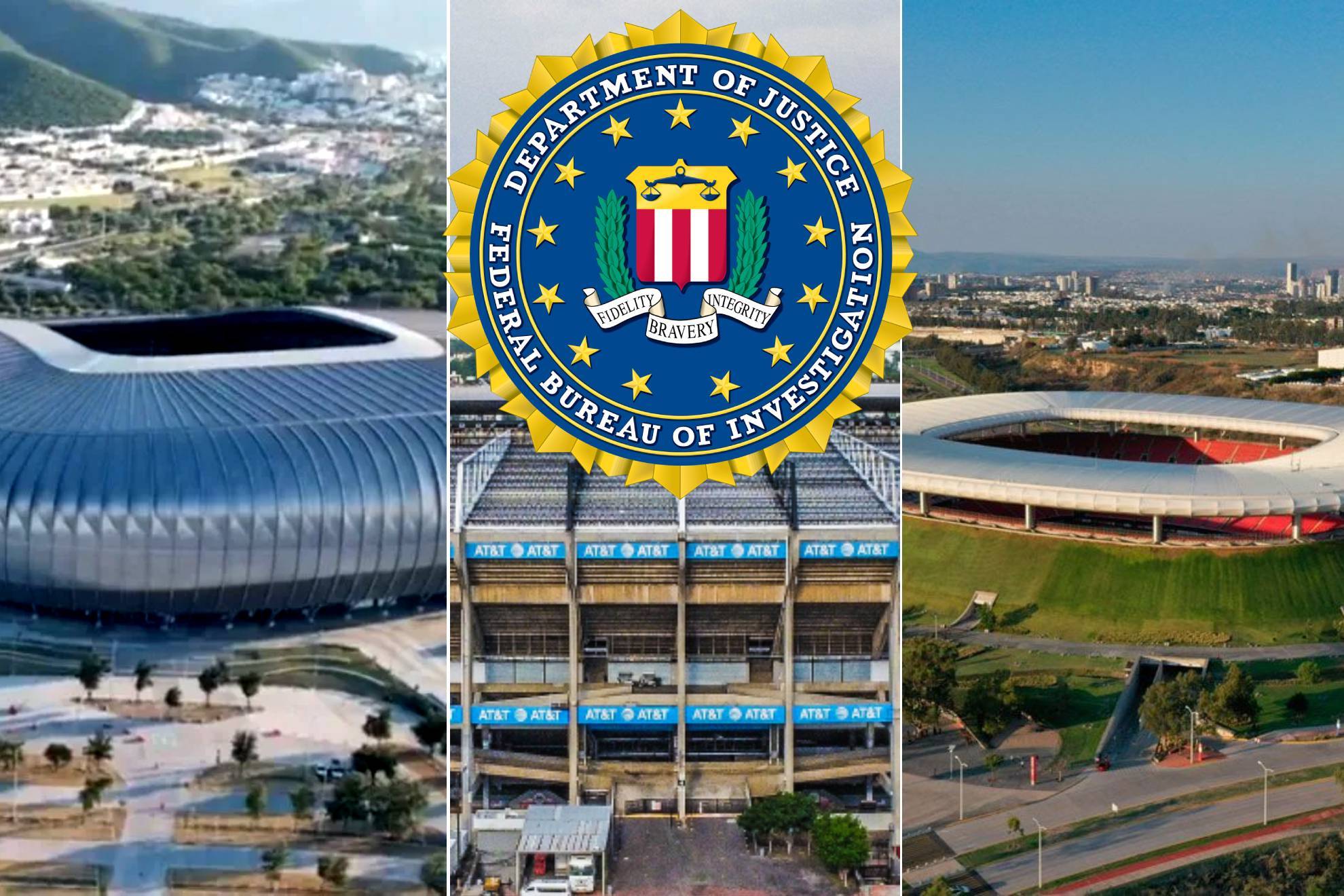 Estadio BBVA / Estadio Azteca / Estadio Akron |