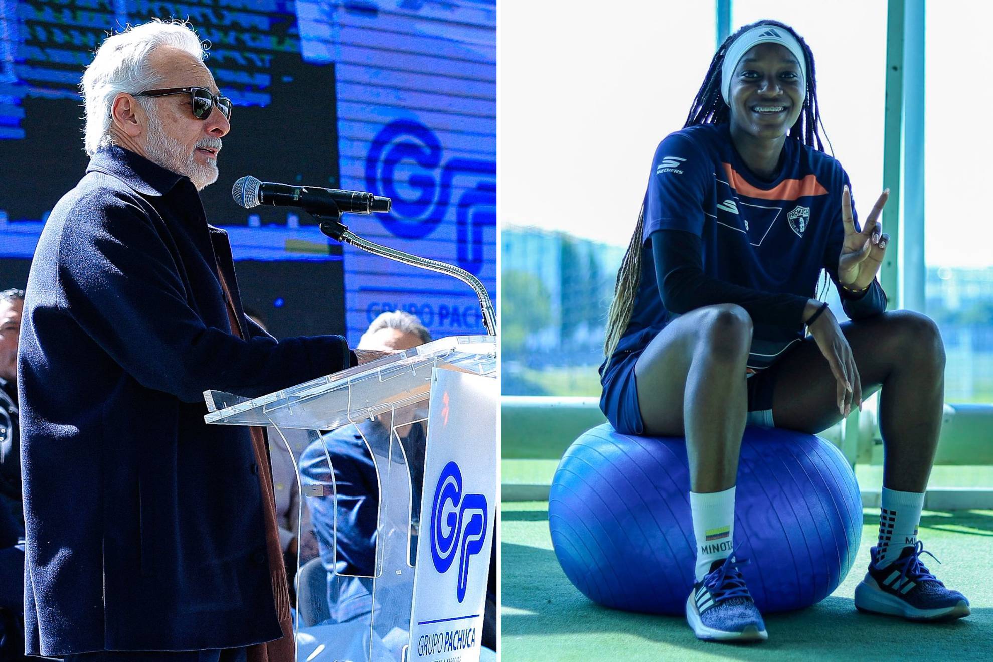Jes�s Mart�nez en las instalaciones de Pachuca Femenil |