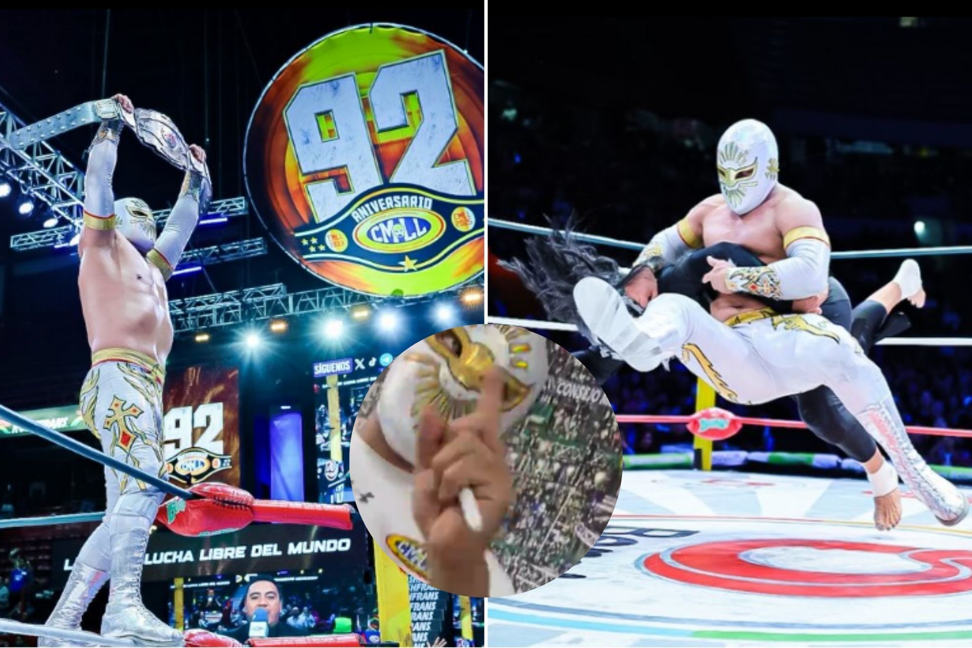 Tunden al M�stico por rechazar a aficionada con tatuaje y dise�o de u�as del luchador