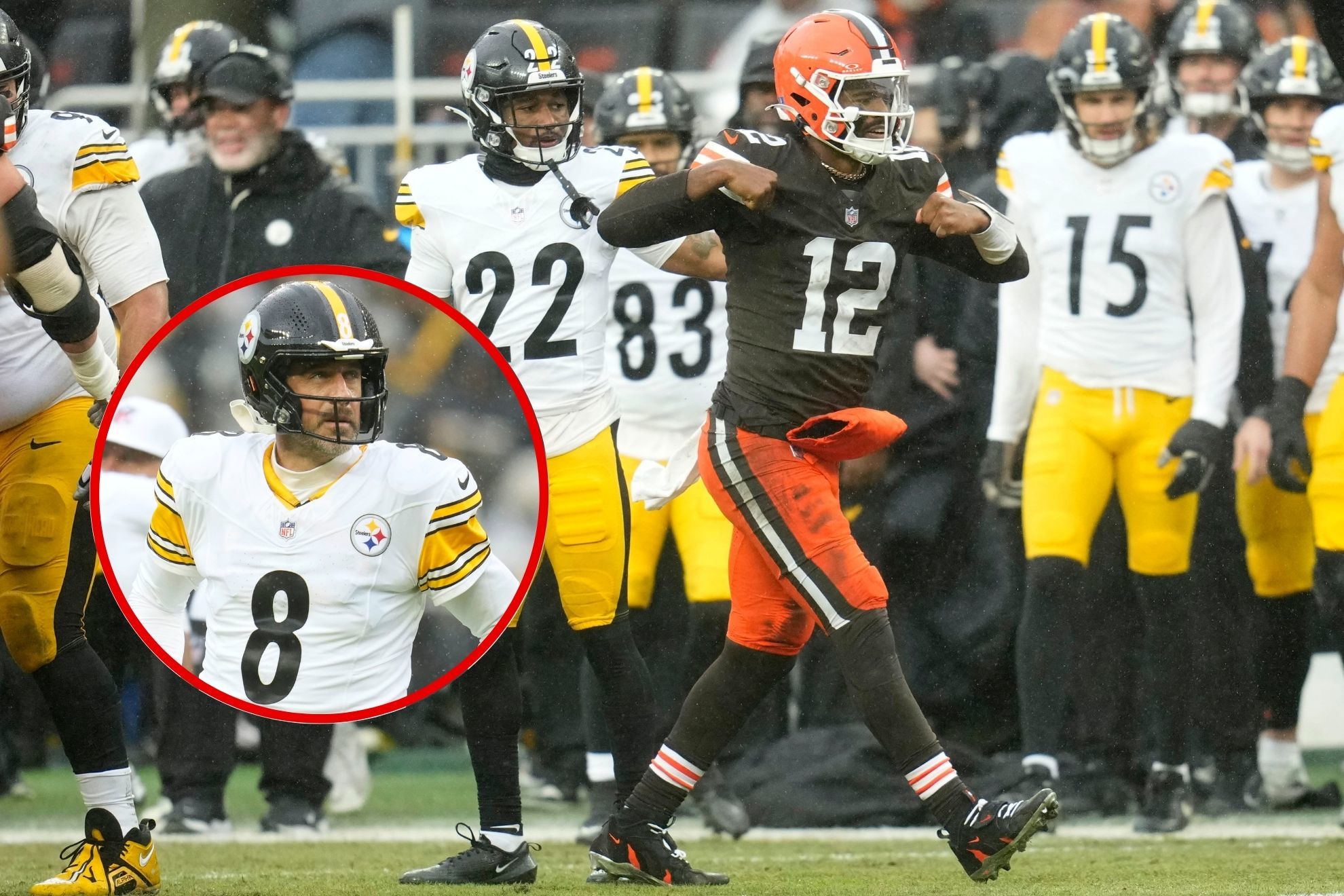 Resumen Steelers vs Browns: Aaron Rodgers cae y se juega el pase a Playoffs en la �ltima semana frente a Ravens