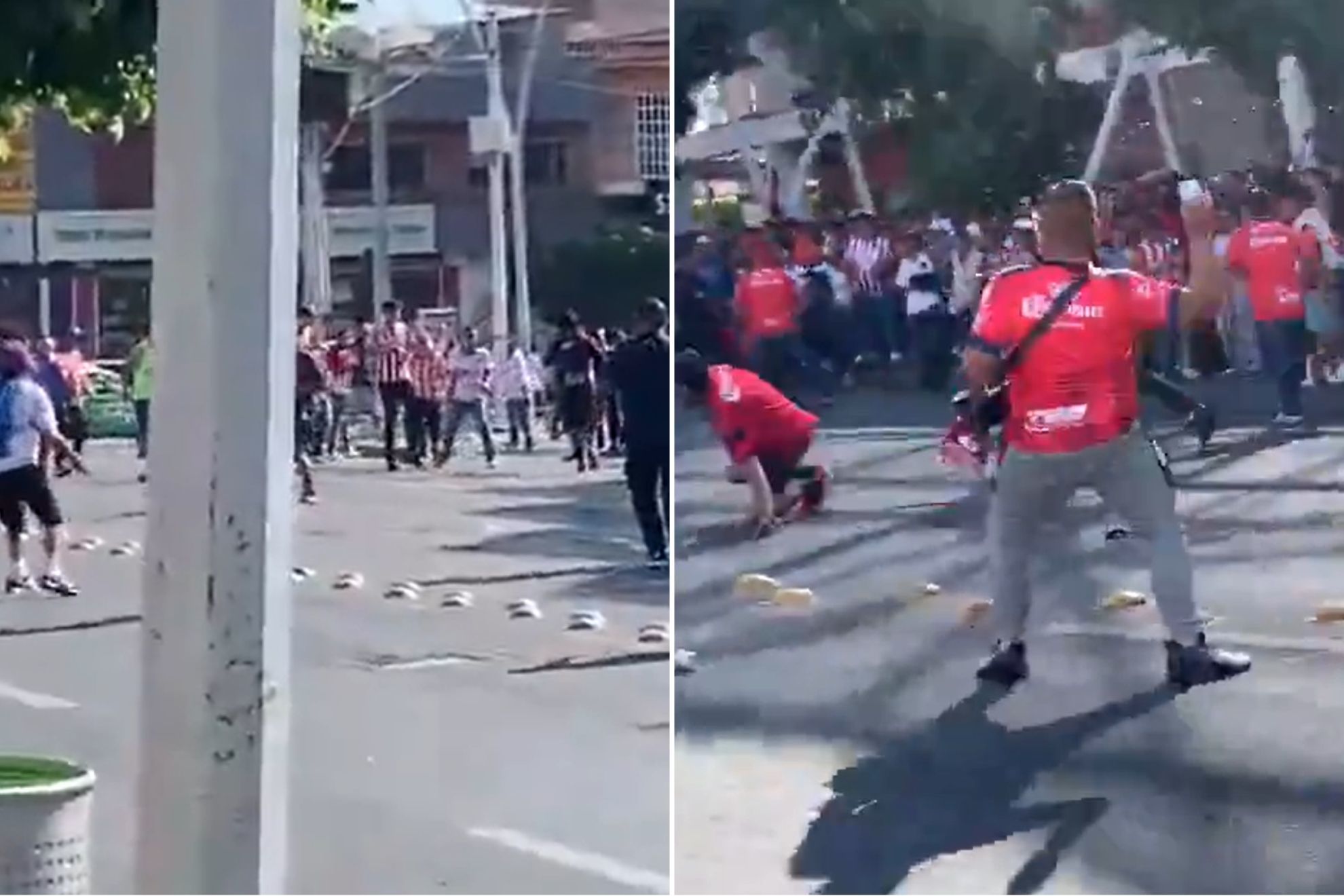 Violencia en el Estadio Sergio Le�n Ch�vez