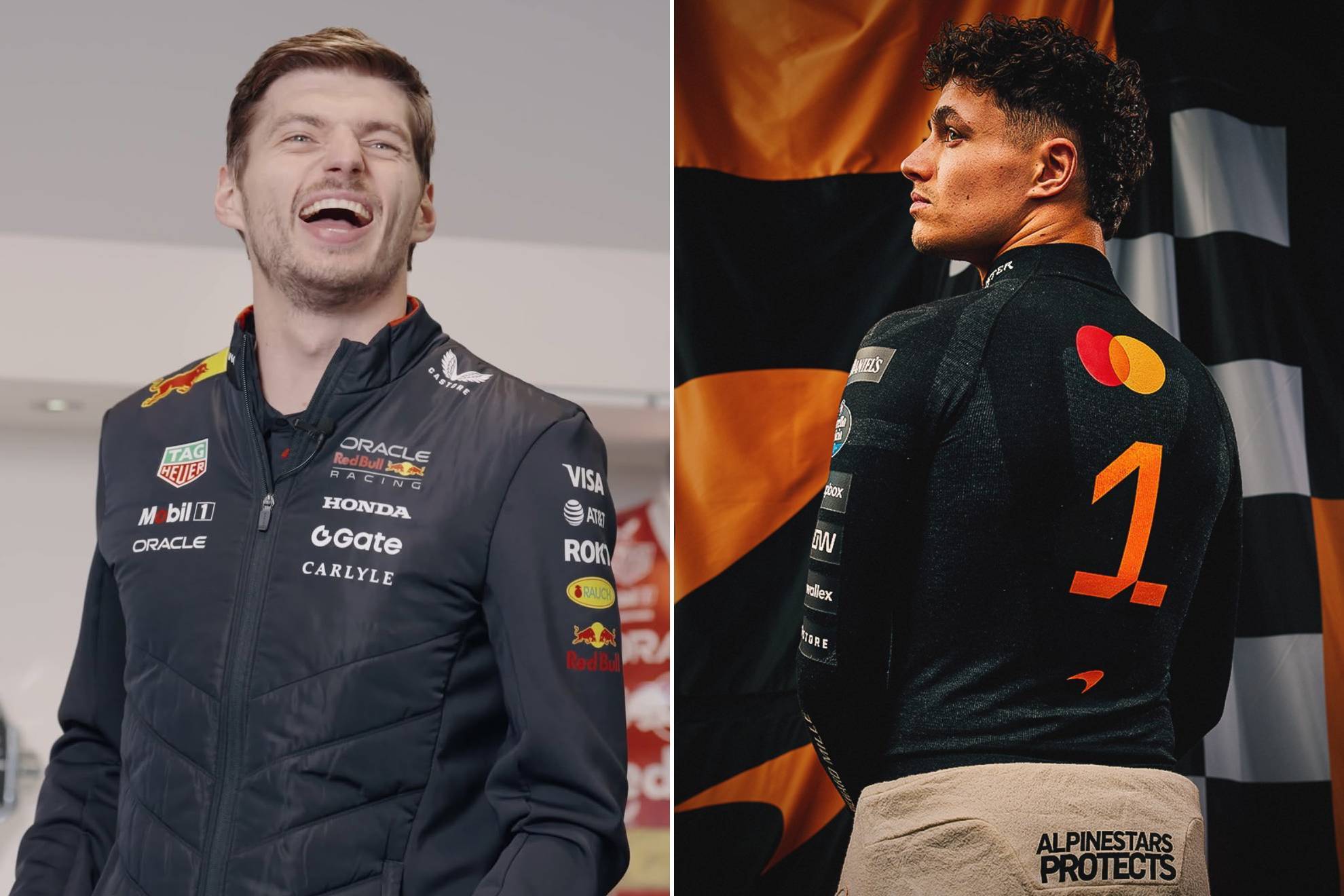 Max Verstappen Lando Norris F1