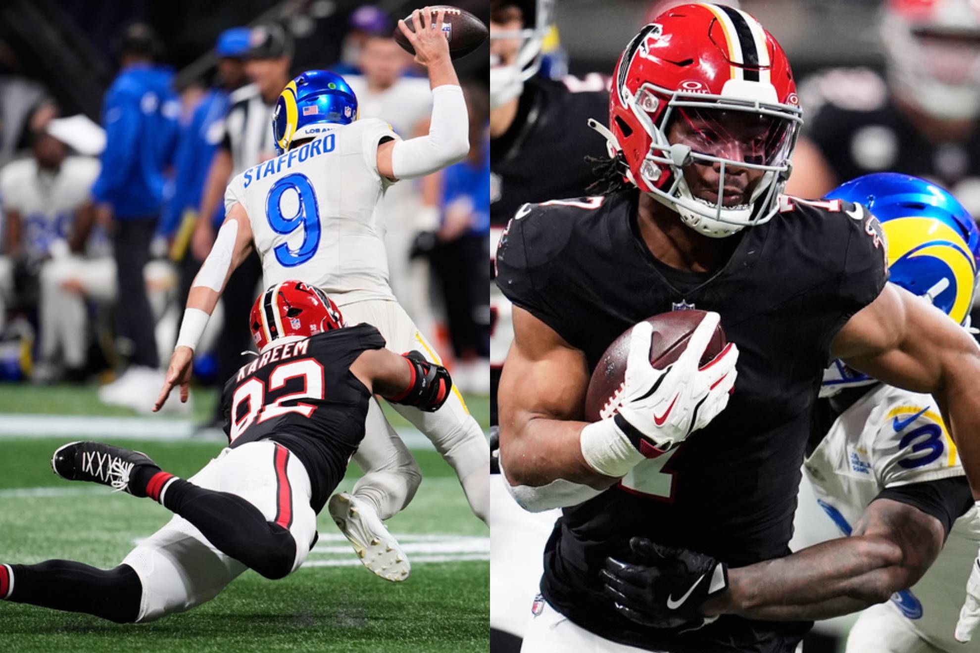 Matthew Stafford y Bijan Robinson.